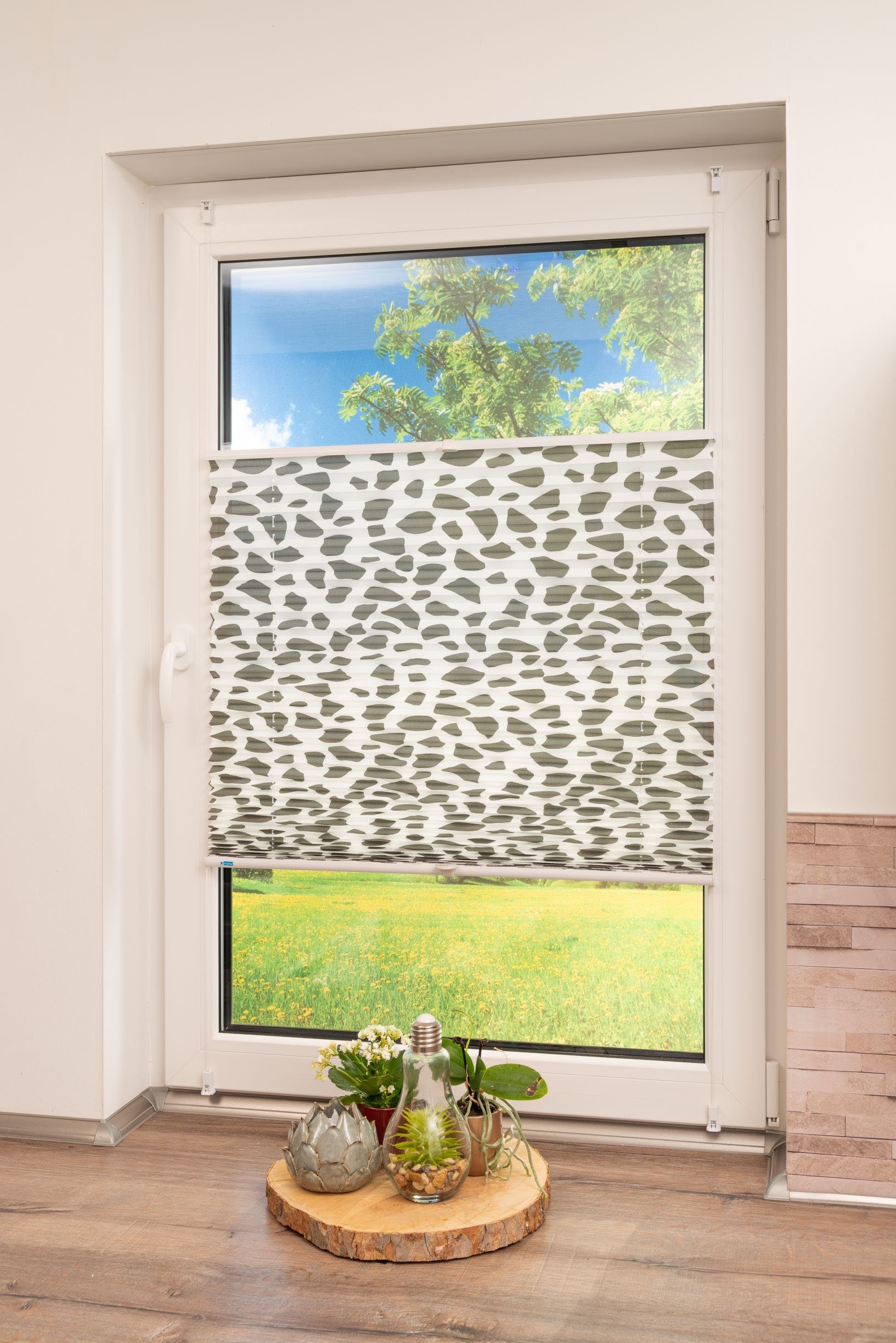 K-HOME Plissee Klemmfix Pisa, Lichtschutz, ohne Bohren, verspannt, Klemmfix günstig online kaufen