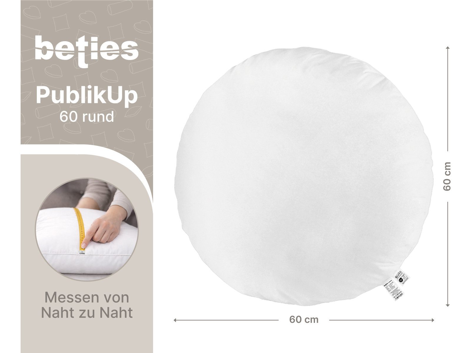 beties Chillkissen PublikUp (1-St), Bodenkissen in verschiedenen Größen