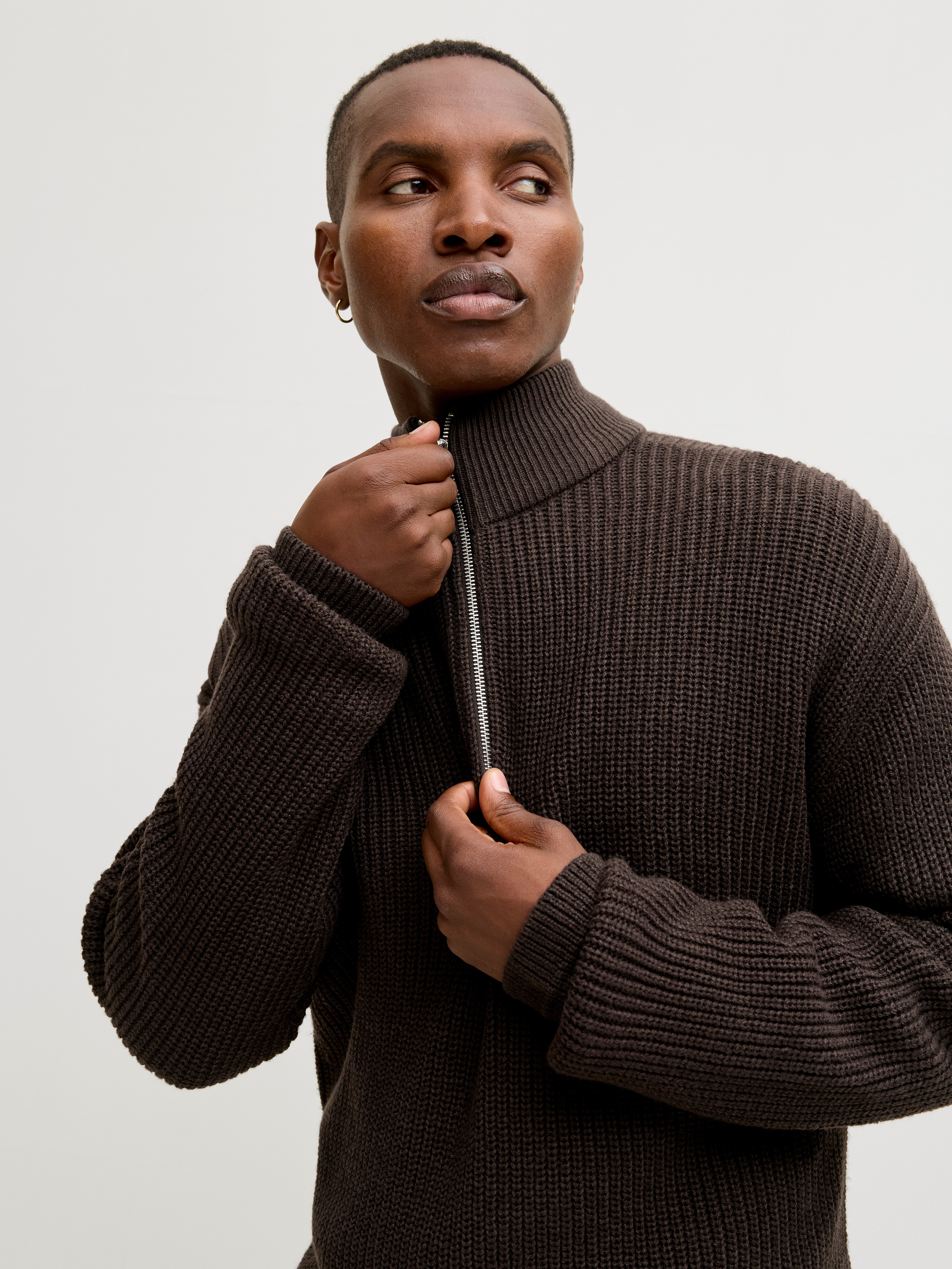 Jack & Jones Troyer JJKAITO KNIT HALF ZIP BF günstig online kaufen