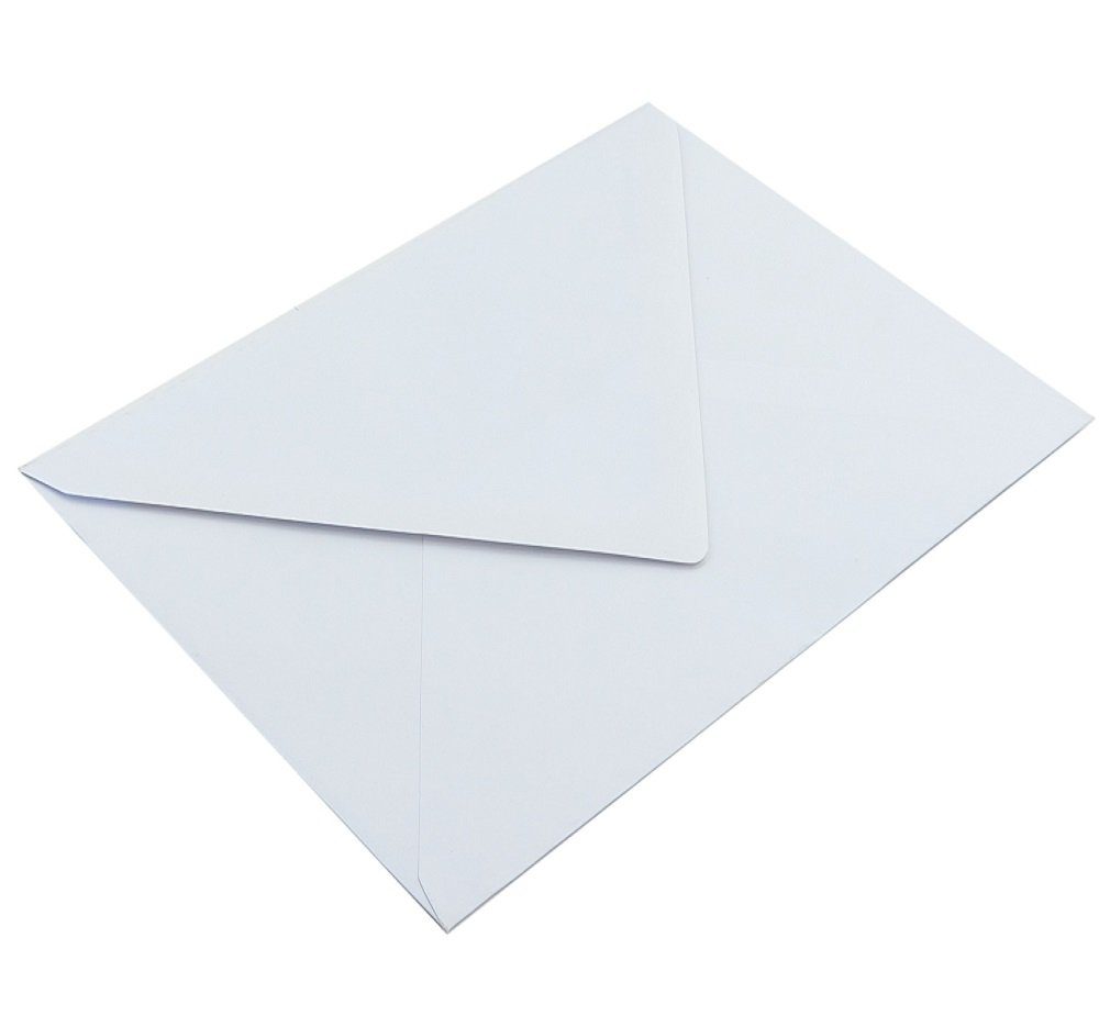 Blanke Briefhüllen Briefumschlag Briefumschläge - Weiß ~162 x 229 mm (DIN C5), 120 g/qm Offset, Ohne