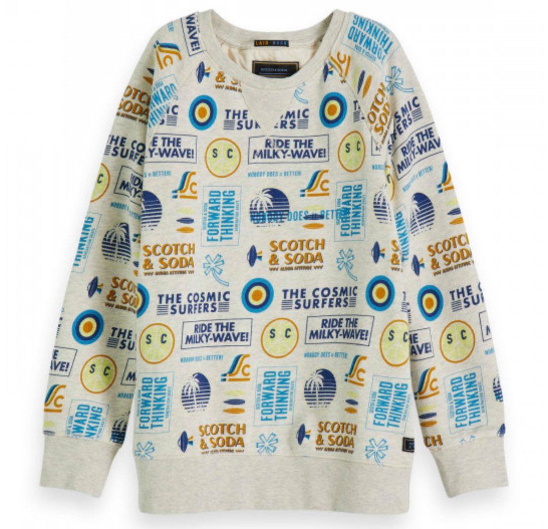 Sweater Scotch & Soda Sweatshirt für Jungen, aus 100 % Baumwolle