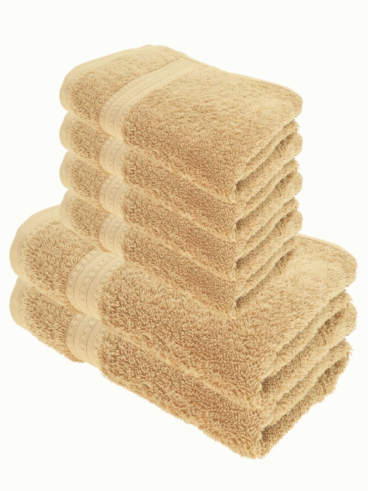 Julie Julsen Handtücher 6-Handtücher-Pastell Braun, Bio-Baumwolle günstig online kaufen