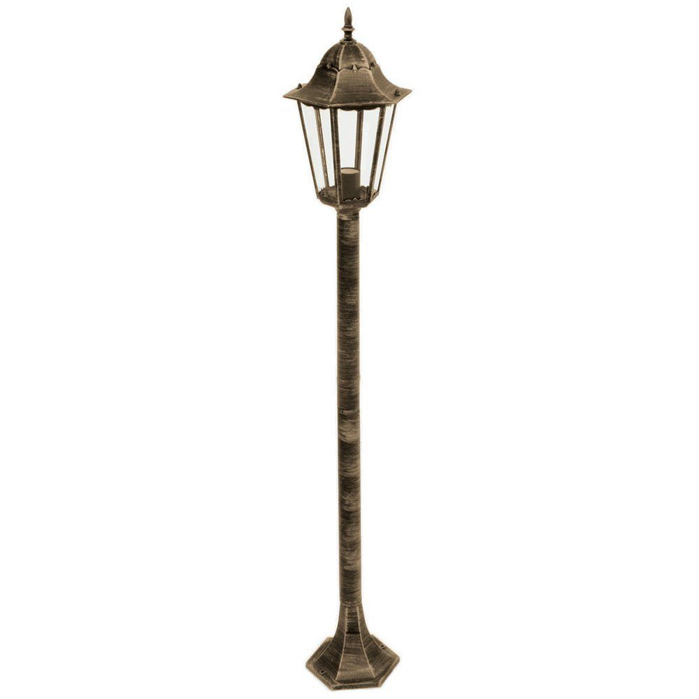 etc-shop LED Außen-Stehlampe, Leuchtmittel inklusive, Warmweiß, LED Kandelaber Stehleuchte Außenlampe Gartenlaterne antik Filament