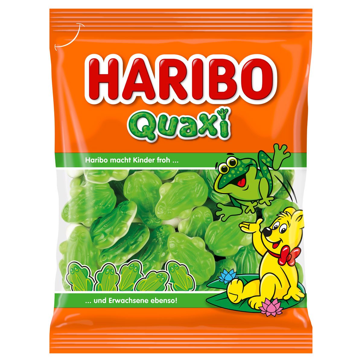 HARIBO Süßigkeit, Haribo Quaxi Fröschli Fruchtgummi Frösche mit Schaumzuckerboden 175g