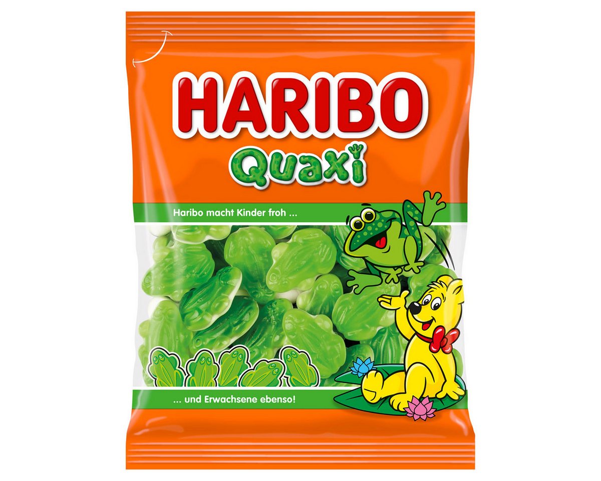 HARIBO Süßigkeit, Haribo Quaxi Fröschli Fruchtgummi Frösche mit Schaumzuckerboden 175g