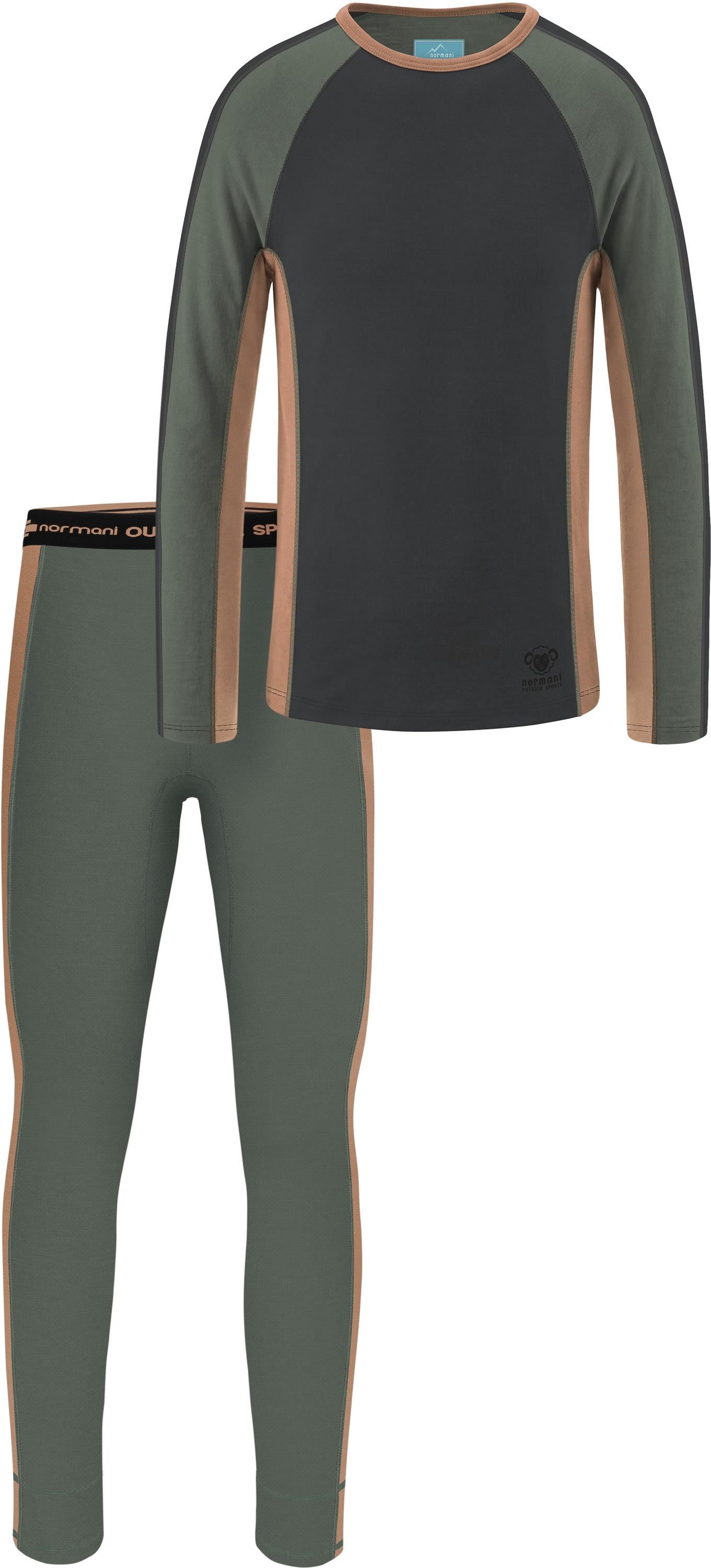 normani Thermohose Unisex Ski-Thermounterhose Funktionshose aus 100 % Merinowolle