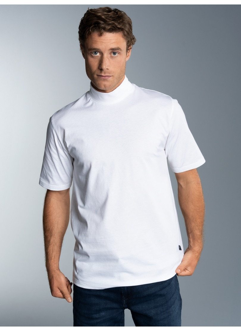 Trigema T-Shirt TRIGEMA T-Shirt mit Stehkragen (1-tlg)