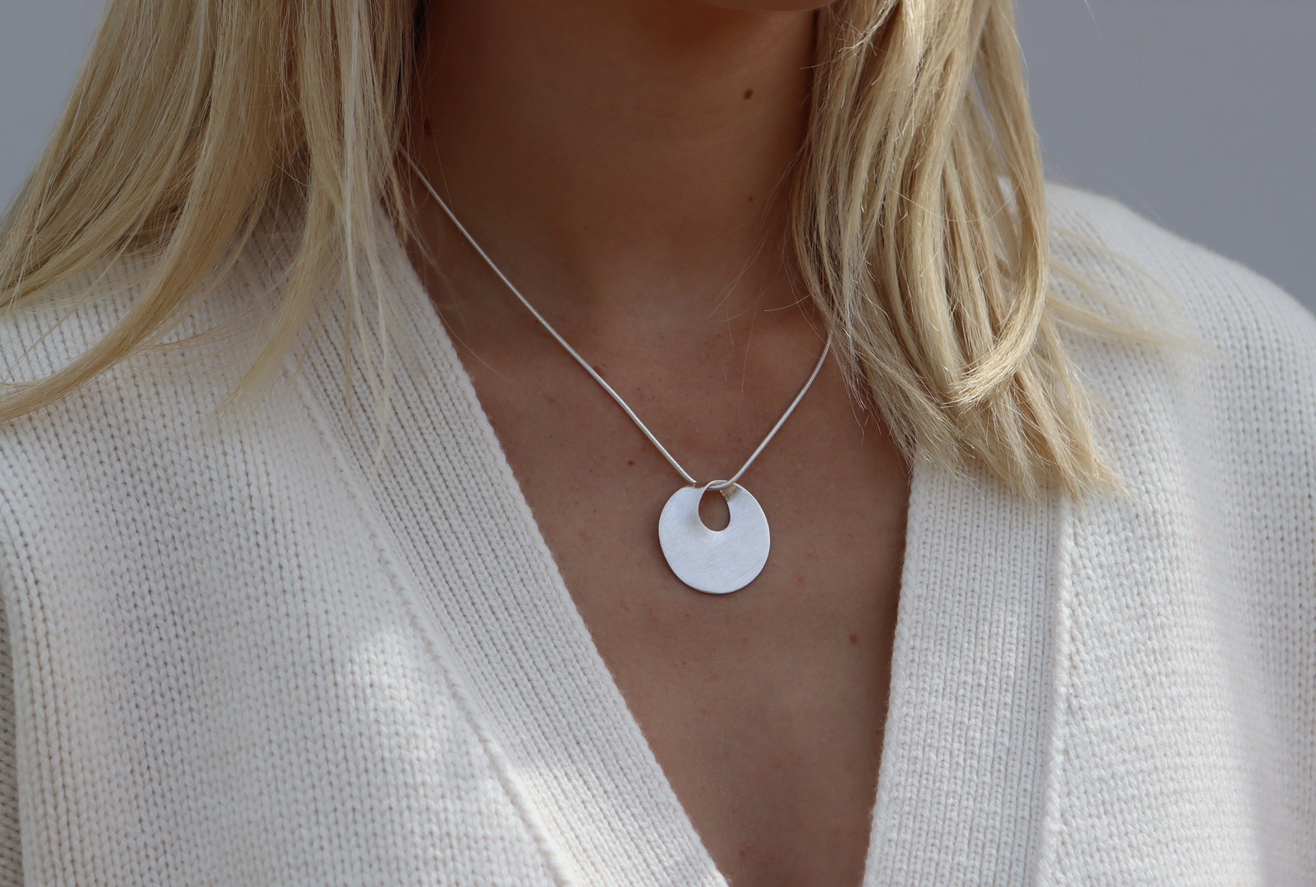 SILBERMOOS Kettenanhänger Anhänger Endlosscheibe, 925 Sterling Silber günstig online kaufen