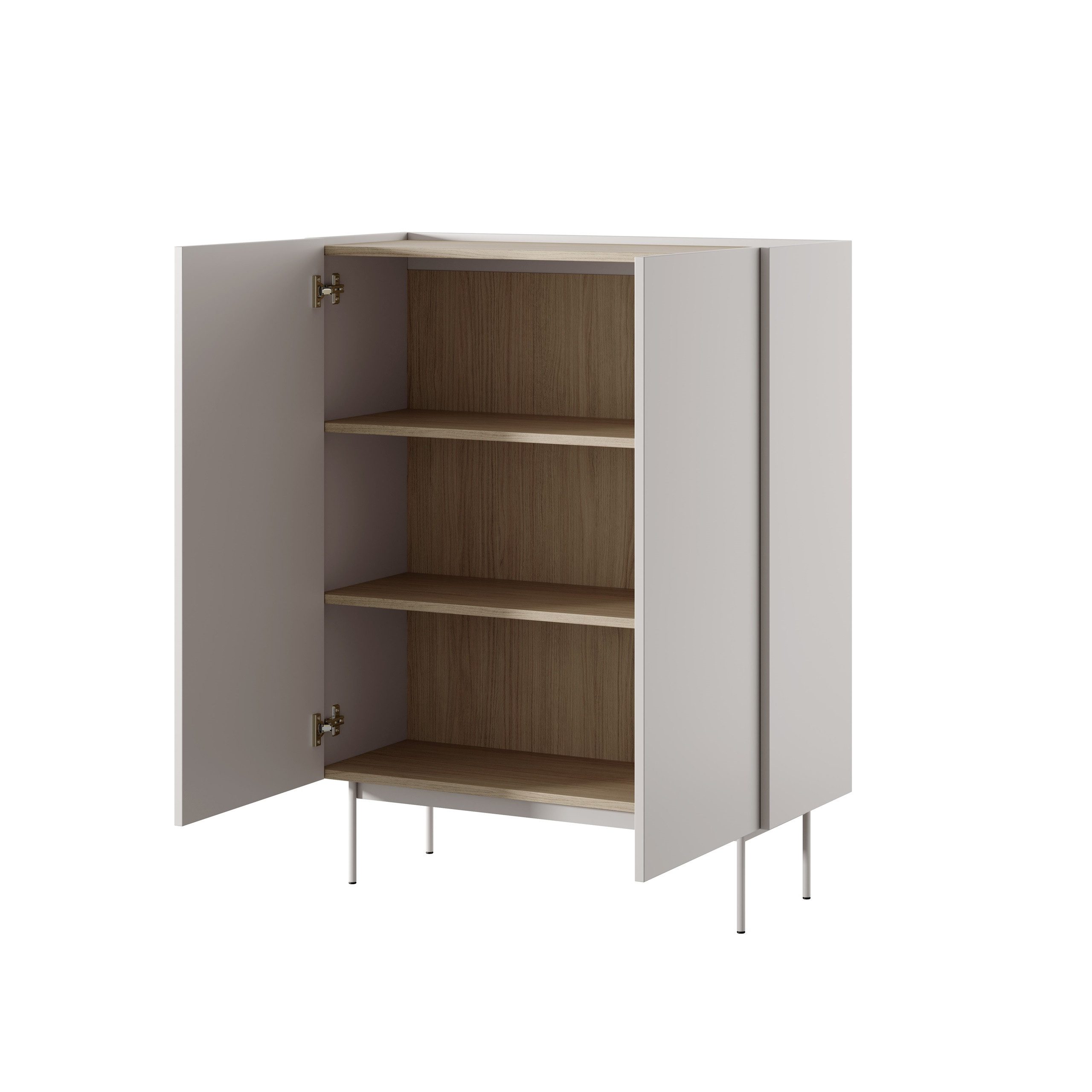 Masseno Kommode COLORE 97 cm Sideboard und 2 Türen gelb