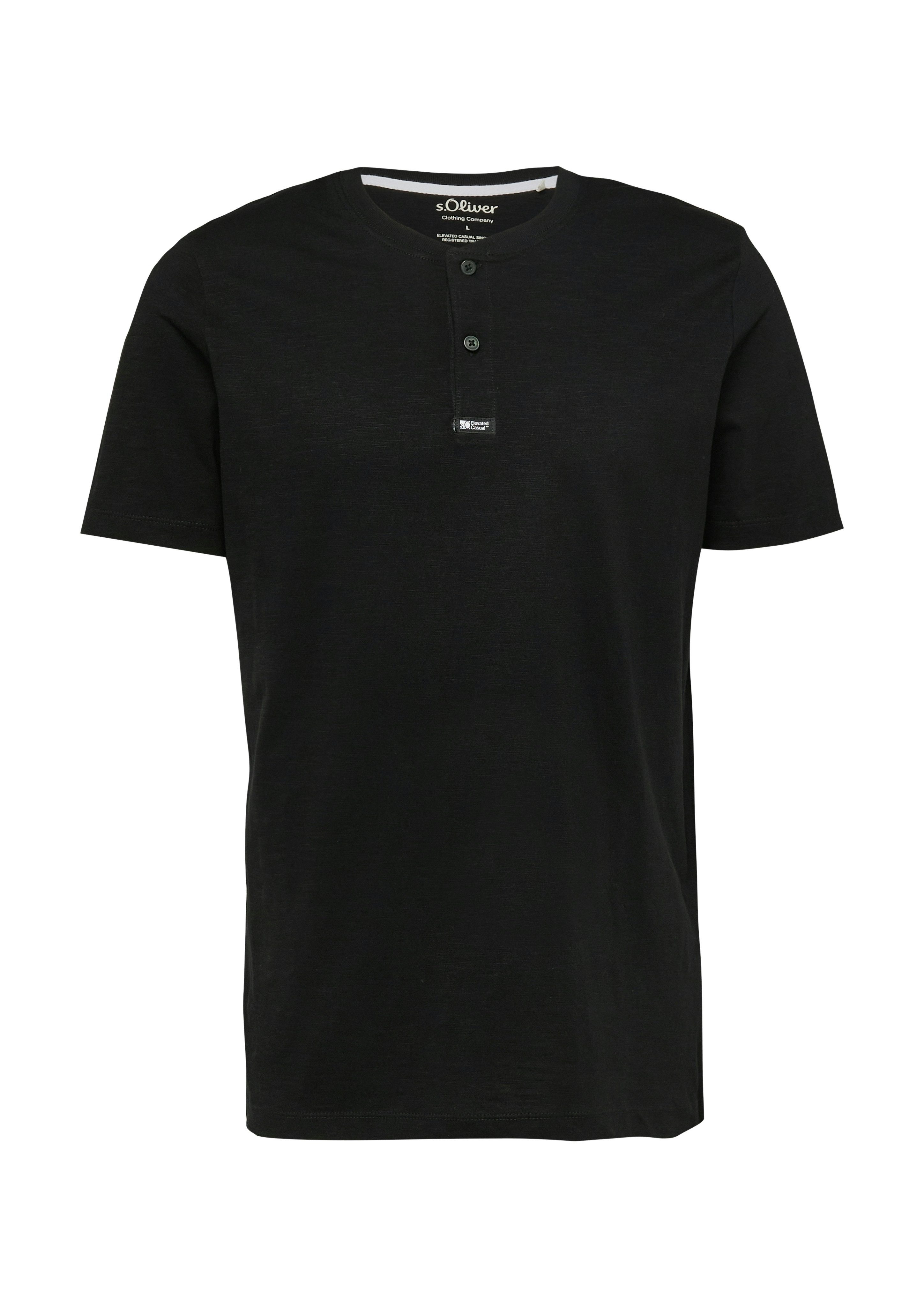 s.Oliver T-Shirt mit Henley Kragen – Bild 4 von 4