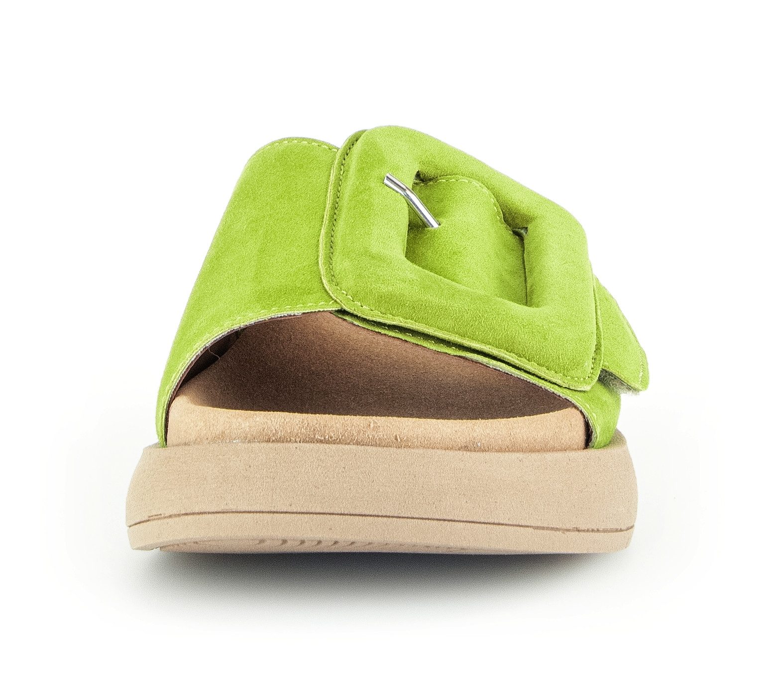 Gabor Pantolette, Plateau, Sommerschuh, Schlappen mit großer Zierschnalle