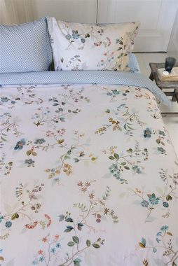Wendebettwäsche Kawai Flower, PiP Studio, Perkal, 2 teilig, 100% Baumwolle, mit Reißverschluss, Bettwäsche mit Blumen