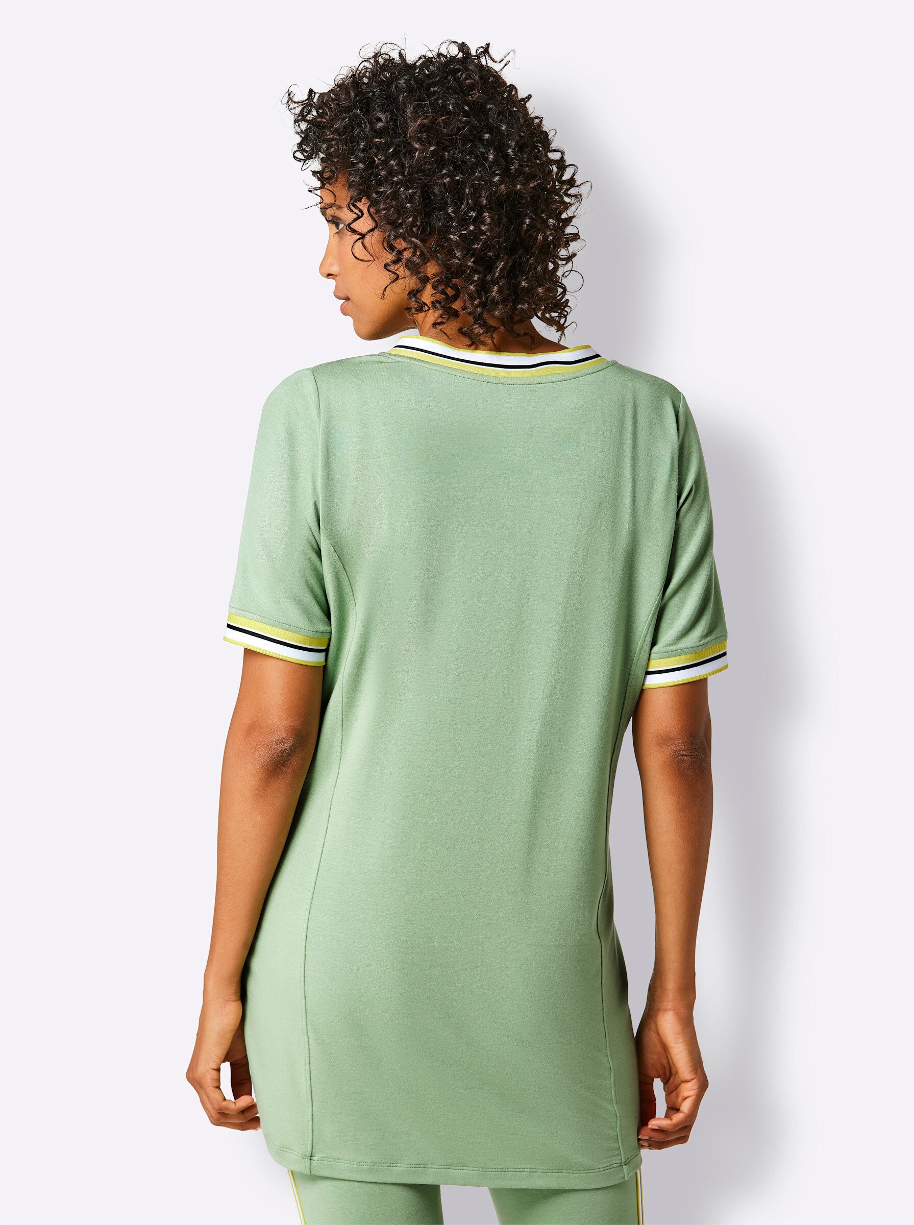 Kurzarmshirt "Longshirt" günstig online kaufen