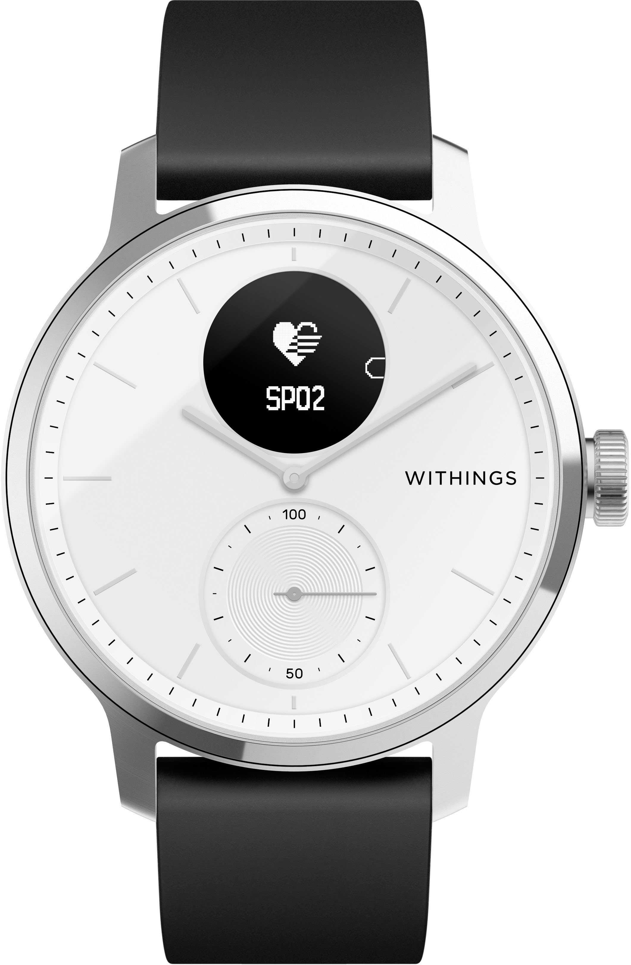 Withings ScanWatch, 42mm Smartwatch (Proprietär) weiß