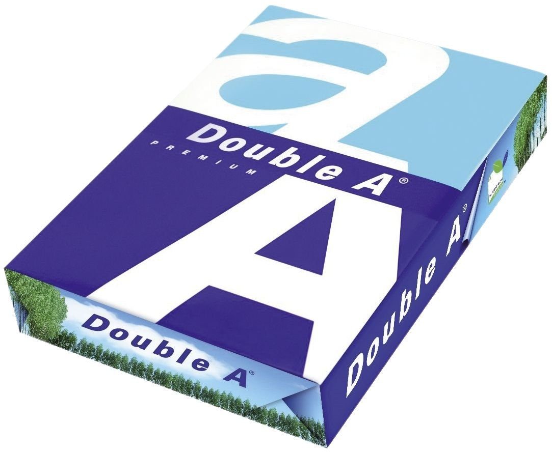 DOUBLE A A3, Druckerpapier Premium Paper 500 Blatt Quality weiß, 80 - g/qm