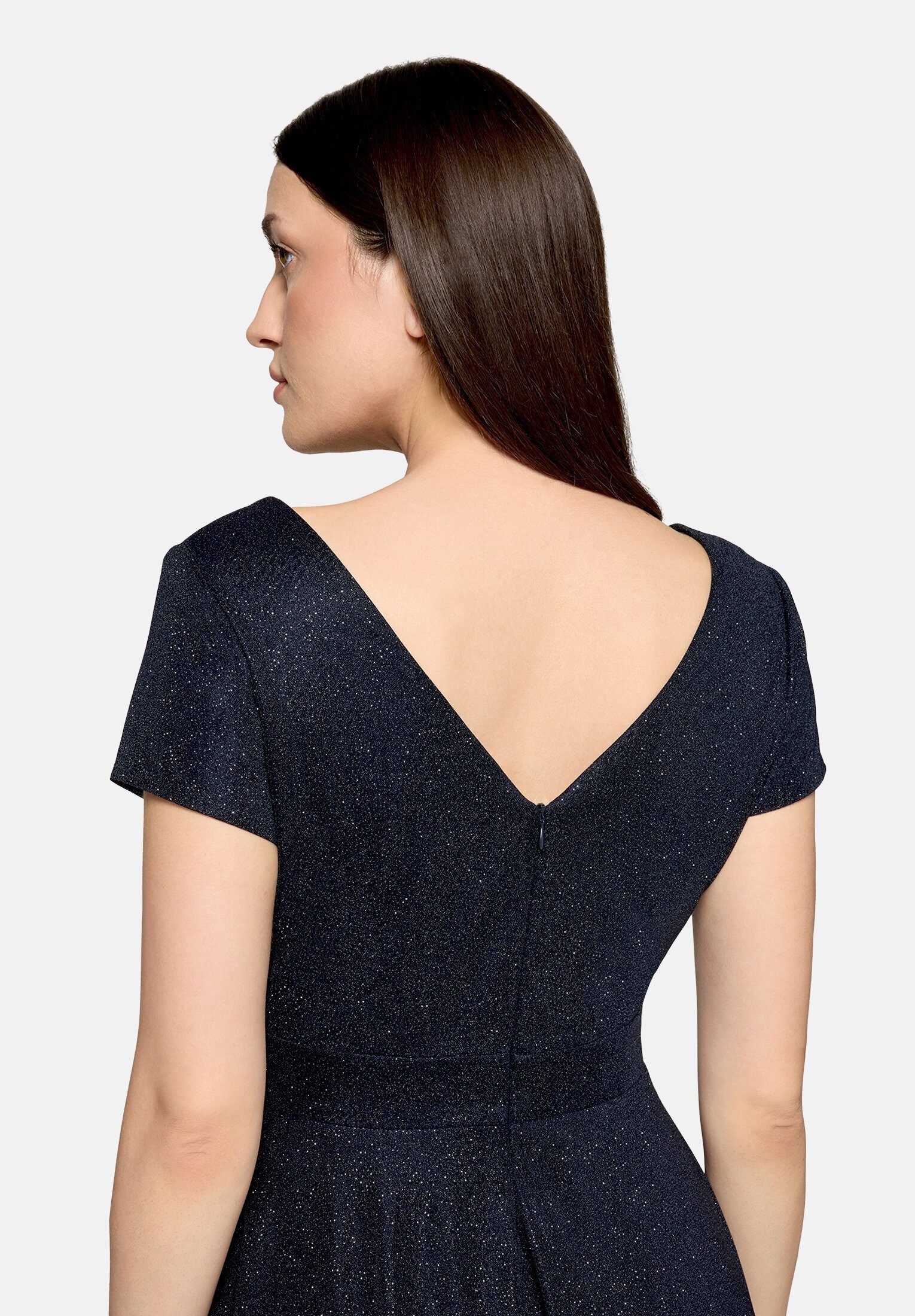 Vera Mont Cocktailkleid Damen im Glitzer-Look Stoff