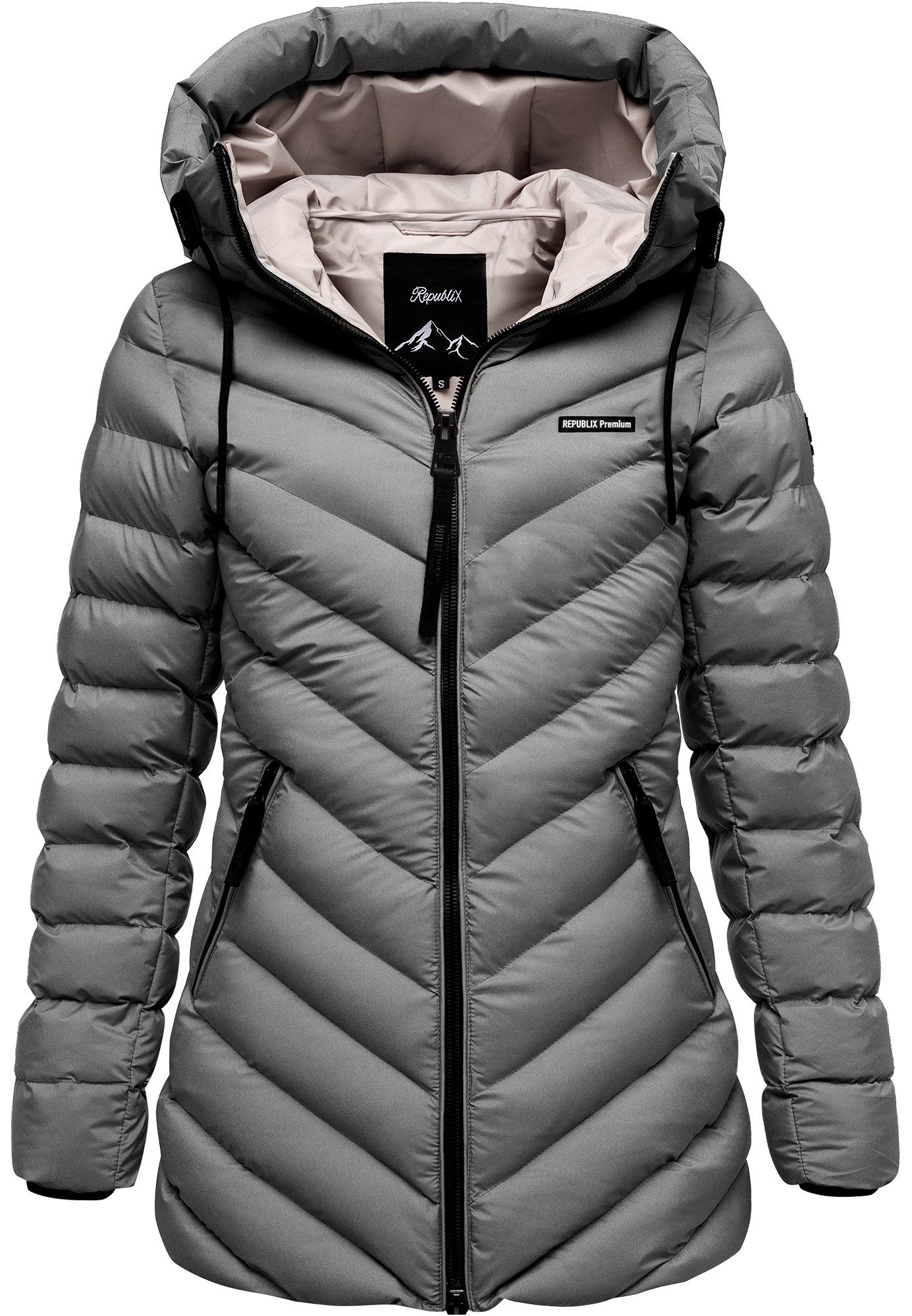 REPUBLIX Winterjacke FIONA Damen Gefütterte Dicke Winter Jacke Mantel Parka günstig online kaufen