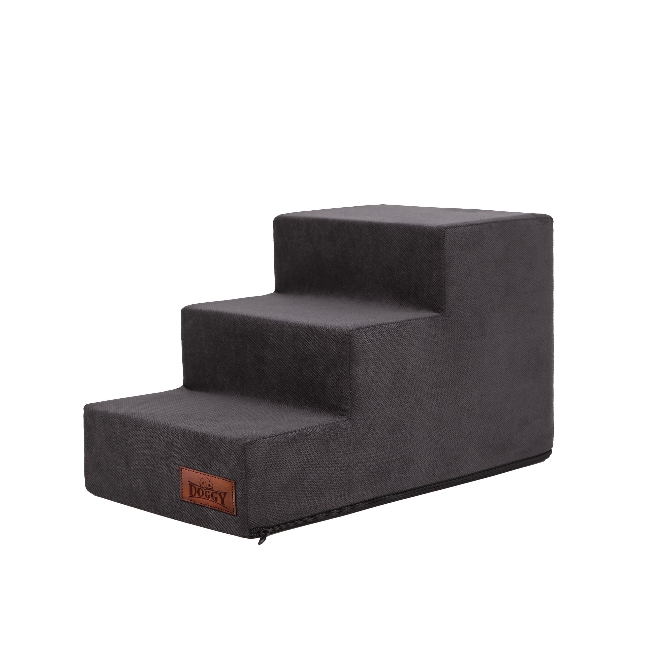 Hobbydog Haustiertreppe Savoy Haustiertreppe 3-/4-stufig als Einstiegshilfe für Sofa und Bett (1-teilig), abnehmbarer Bezug, pflegeleicht, formstabil