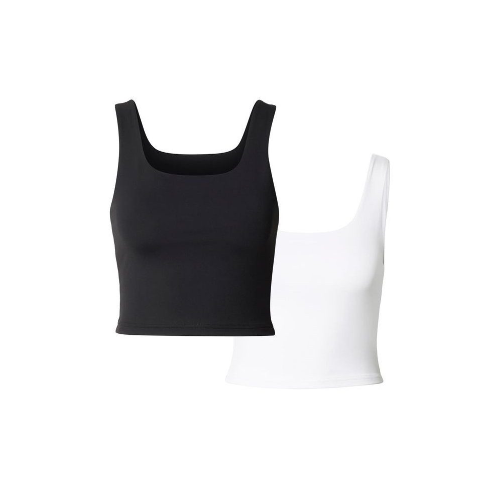 URBAN CLASSICS Shirttop Cropped Polyamide Top 2-Pack