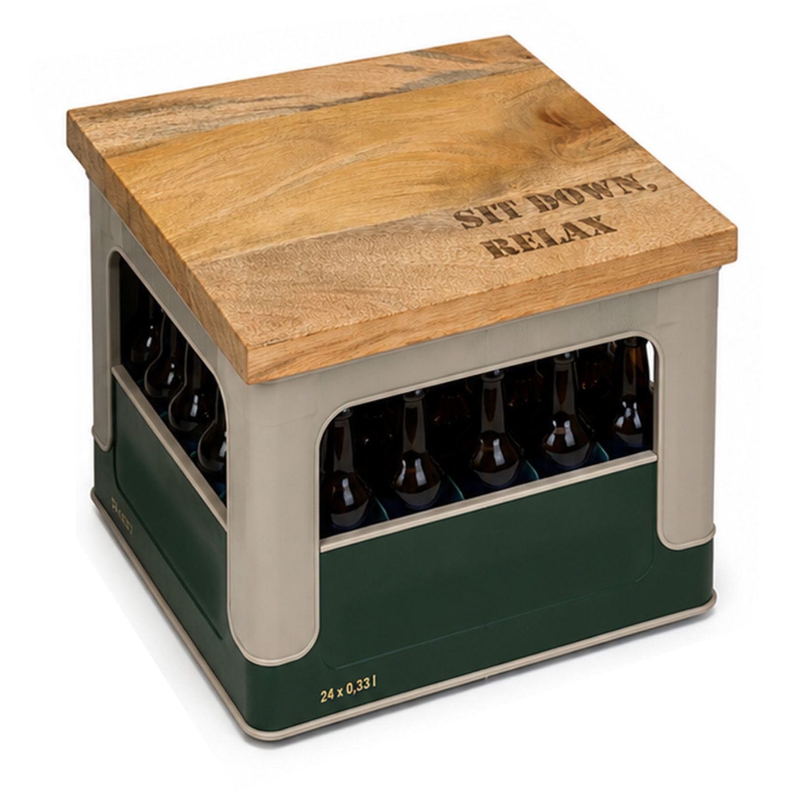 BURI Sitzauflage Bierkastensitz Getränkekistensitz Bierkistensitz Sitzauflage 41x30x2cm