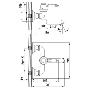 PaulGurkes Wannenarmatur PGSETAWA3QP