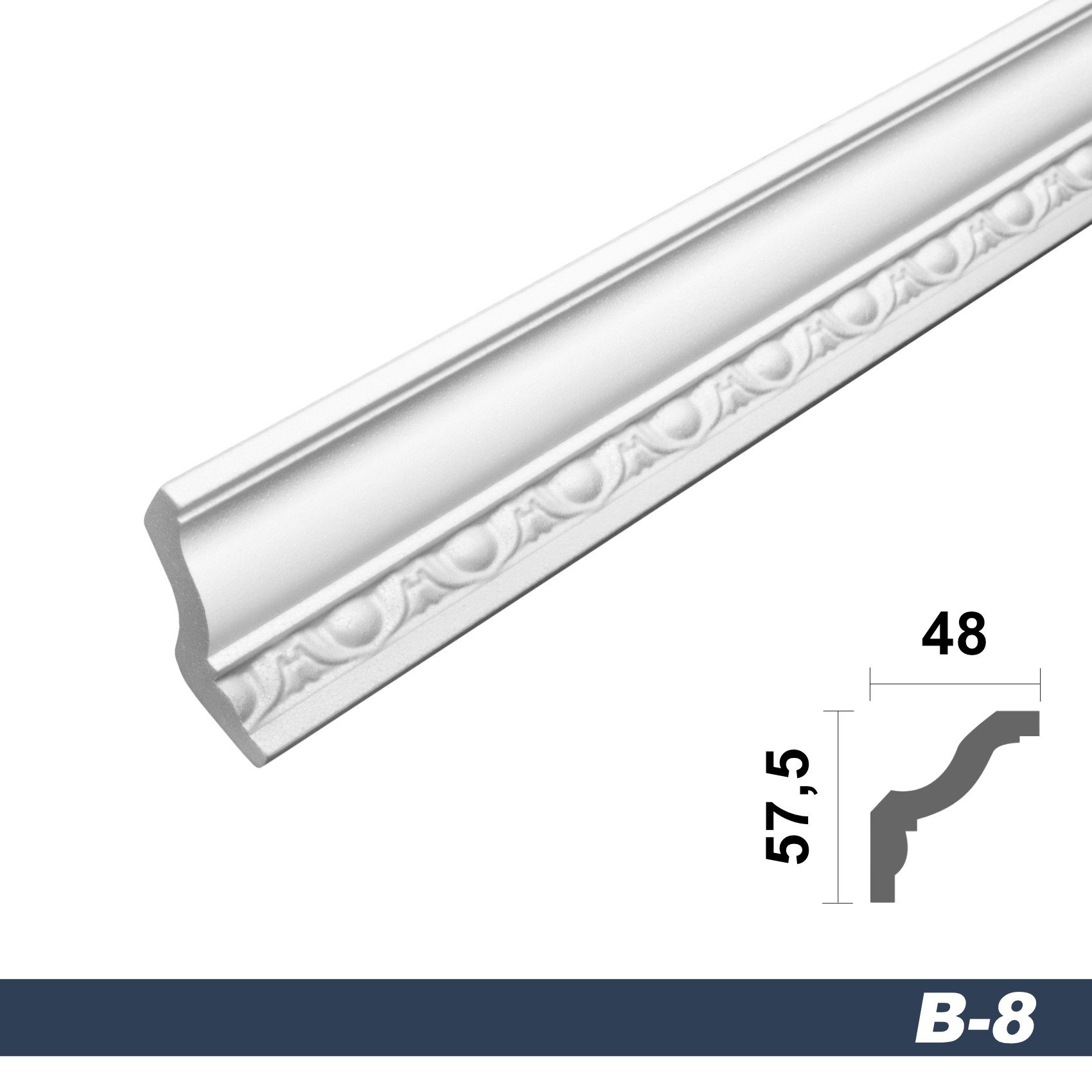 marbet design Stuckleiste B-08, 50 Meter, günstig online kaufen