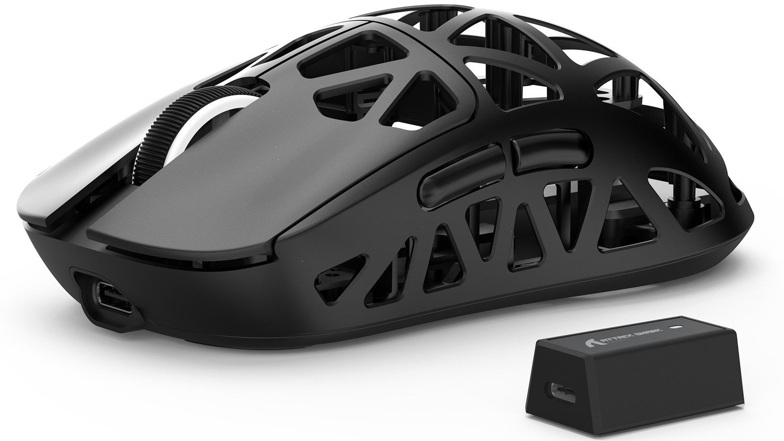 ATTACK SHARK R2 Kabellose Gaming-Maus aus Magnesiumlegierung, 8KHz, 48g Gaming-Maus (2.4G, Bluetooh, USB-C, PixArt PAW3950-Sensor,48g,8000hz,Magnesiumlegierung)