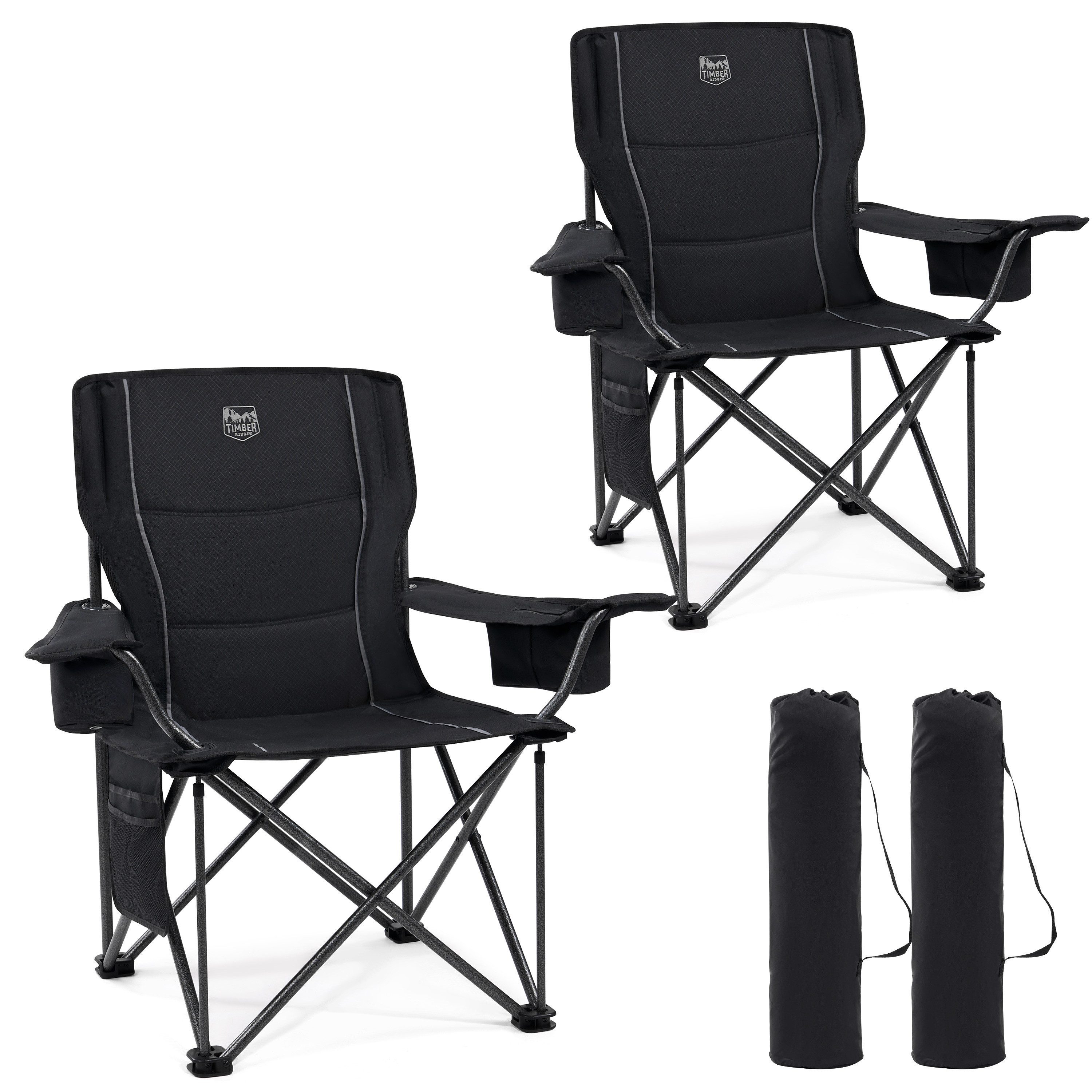 TIMBER RIDGE Campingstuhl Faltbarer Stuhl, 200KG Belastbar,TIMBER RIDGE Übe günstig online kaufen
