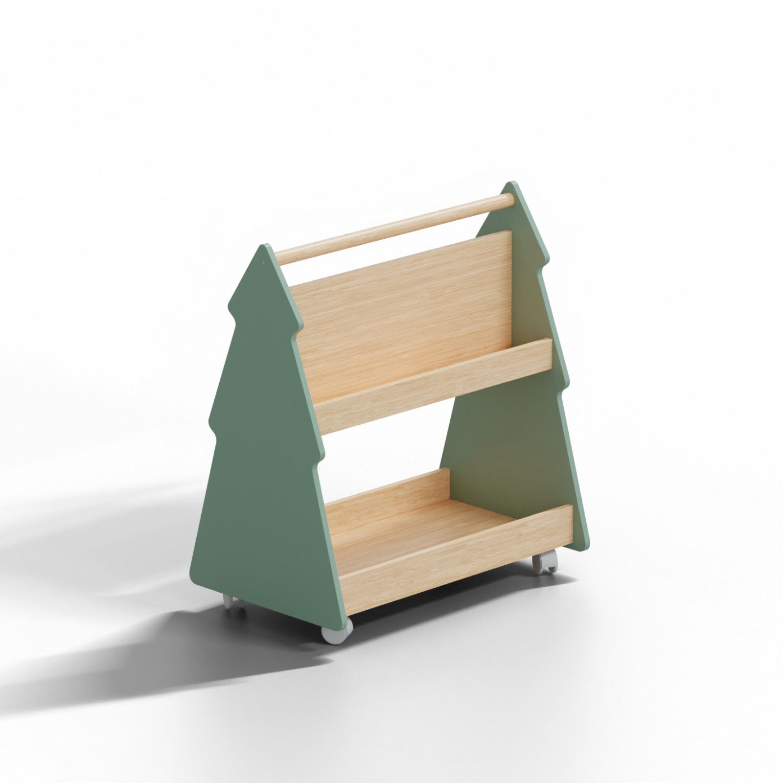 HAGO Kinderregal Kinder Bücherregal Tanne Baum Grün Beige Kinderregal Holzr günstig online kaufen