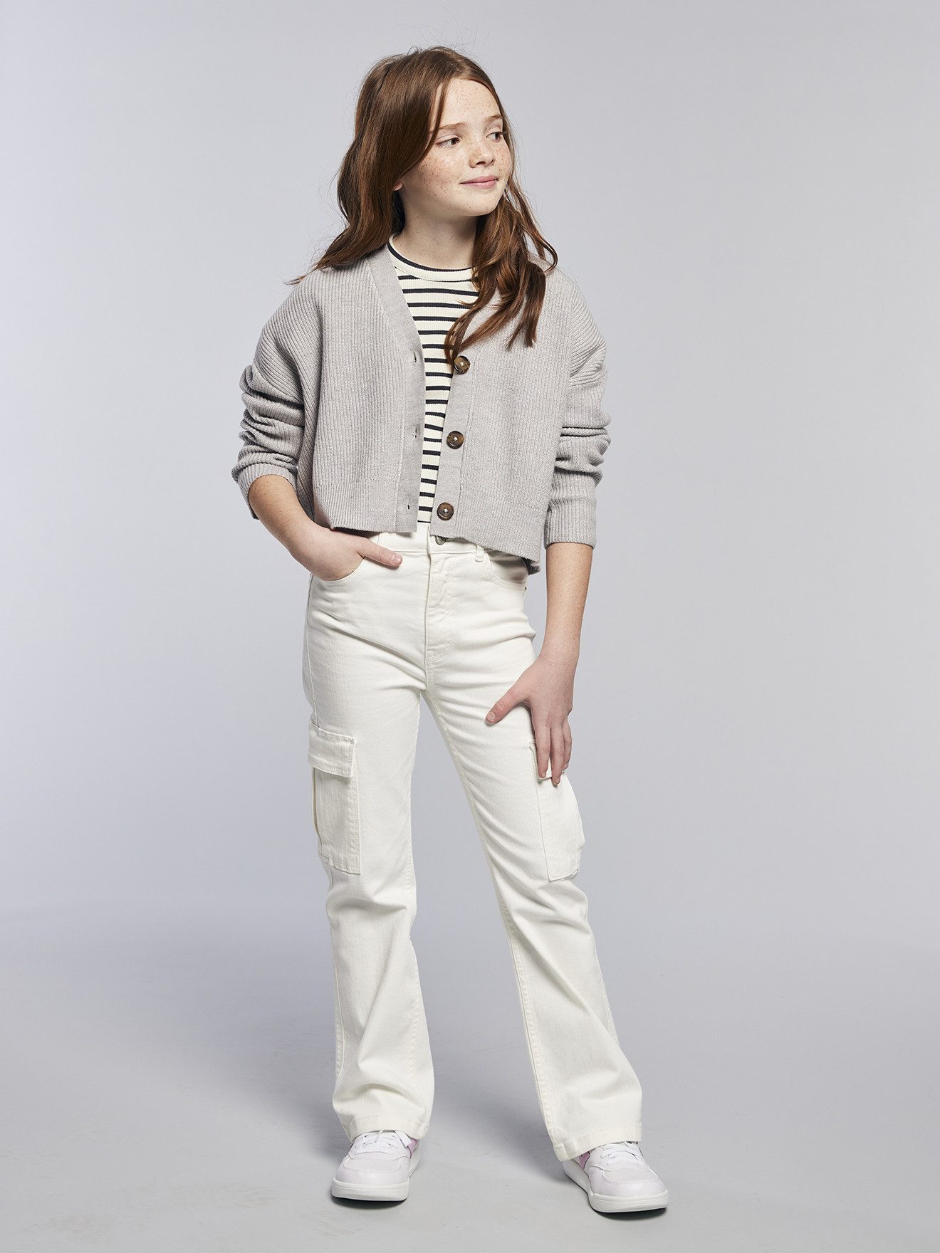 jonen Strickjacke Mädchen Cropped-Cardigan