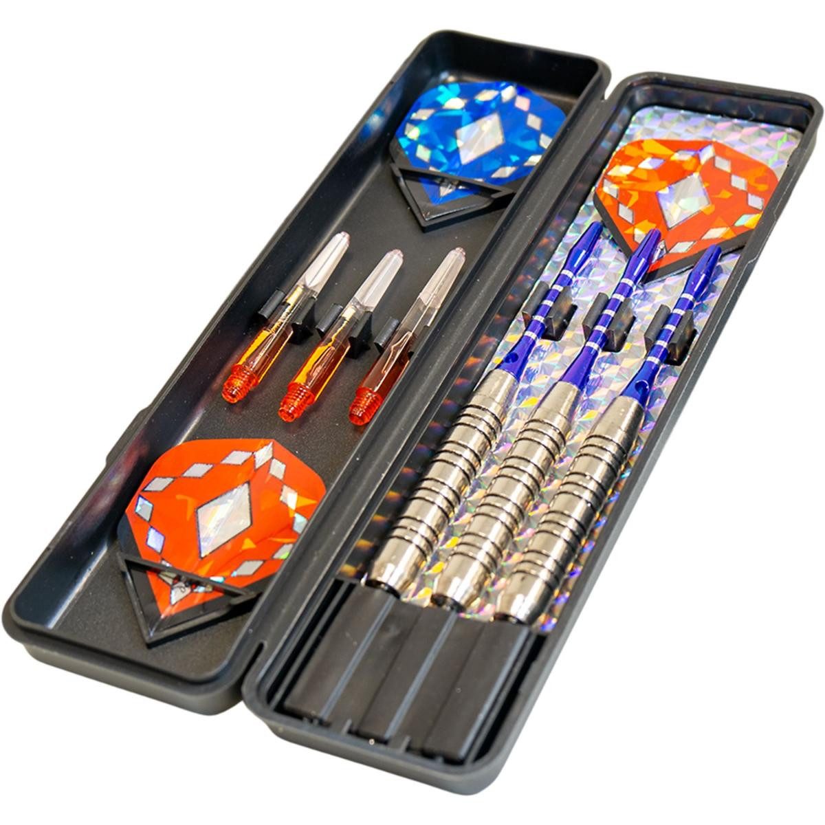 Jollystar Dartpfeil Dartpfeile Set 20 Gramm 15 teilig mit Zubehör und Aufbewahrungsbox, Dartpfeile Set mit 20 Gramm Gewicht inklusive Zubehör