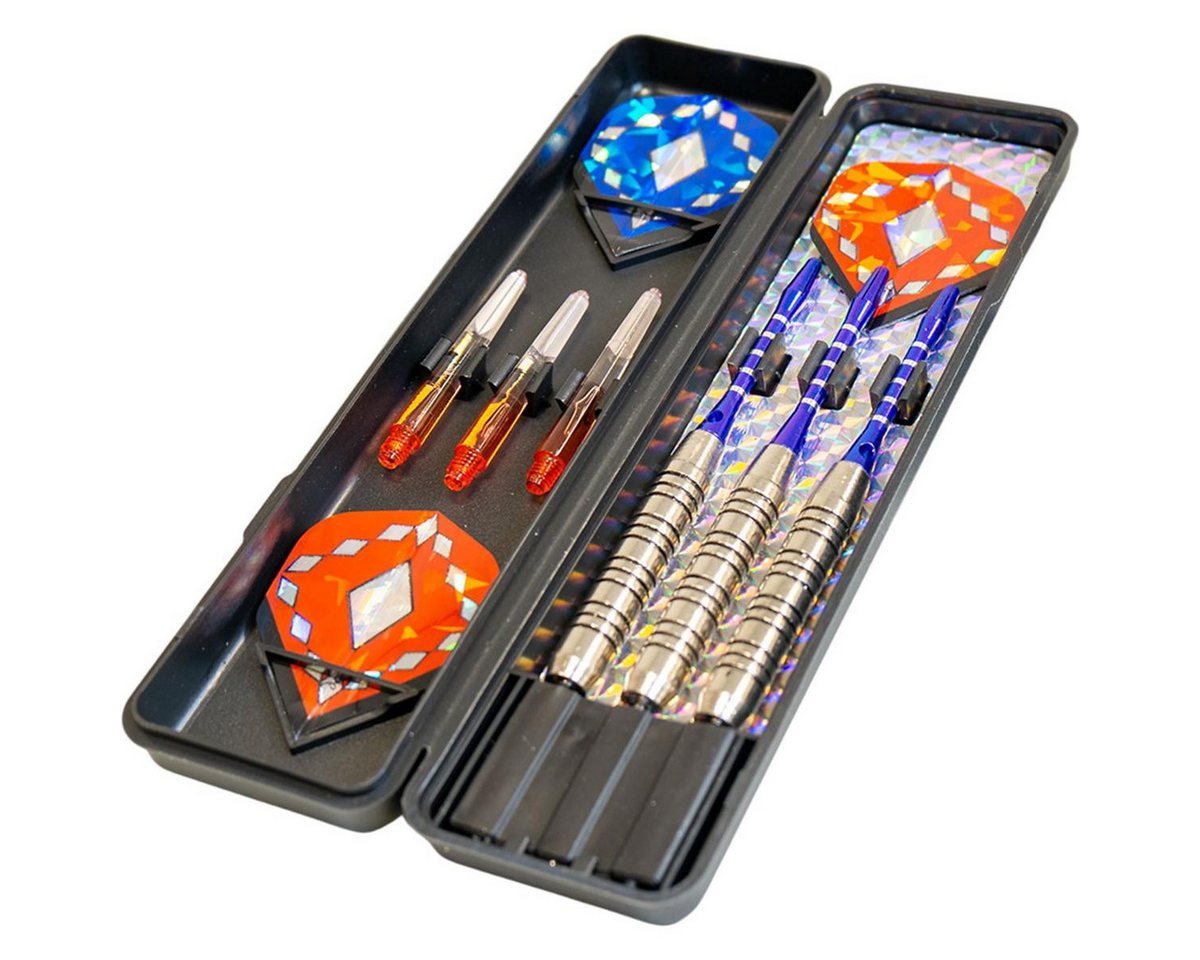 Jollystar Dartpfeil Dartpfeile Set 20 Gramm 15 teilig mit Zubehör und Aufbewahrungsbox, Dartpfeile Set mit 20 Gramm Gewicht inklusive Zubehör