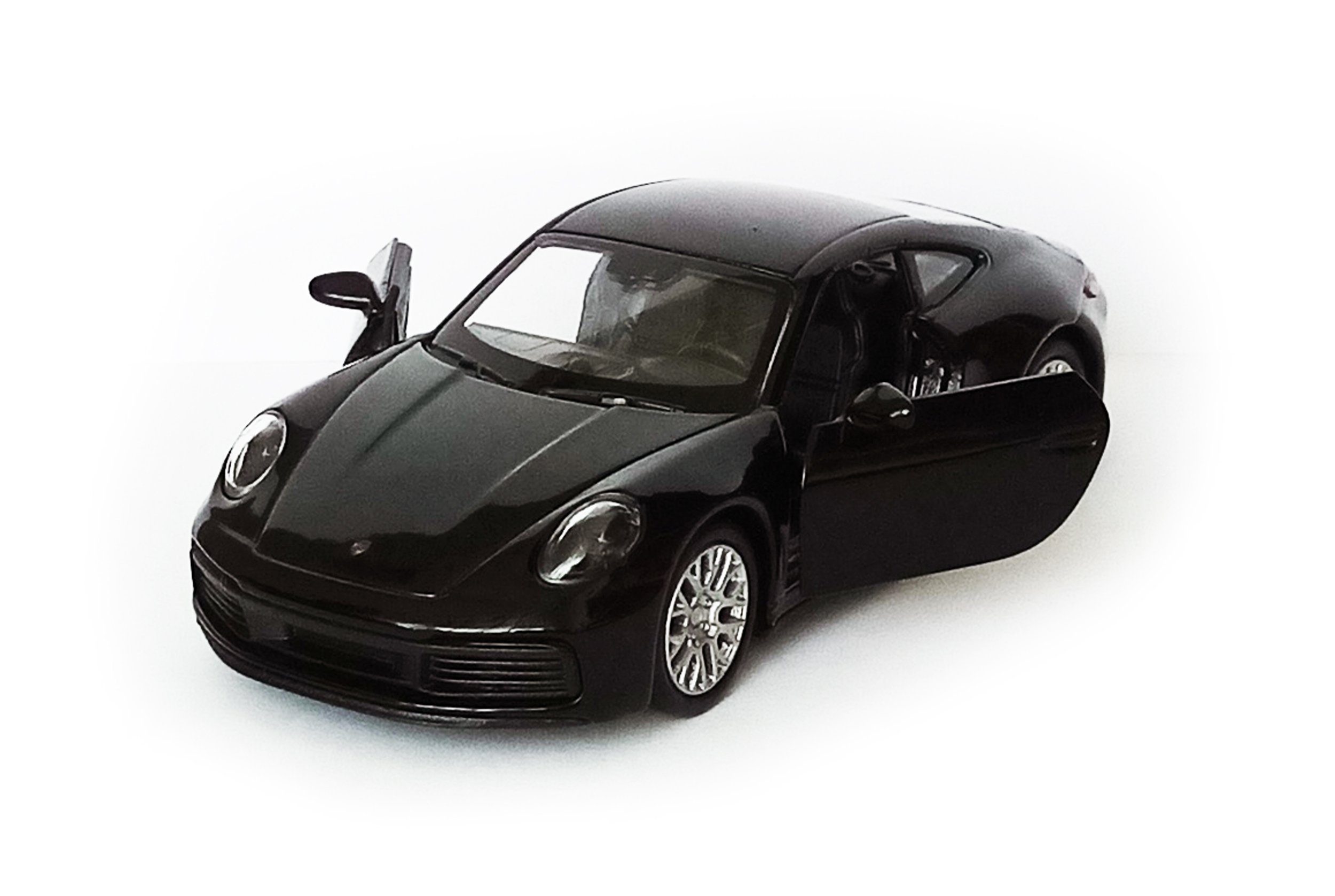 Modellauto PORSCHE 911 Carrera 4S Sportwagen aus Metall Modell Auto 85 (Schwarz)