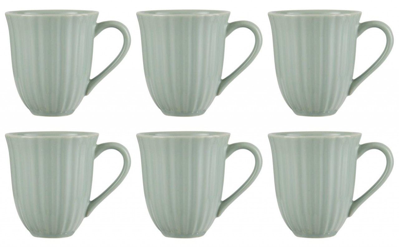 Ib Laursen Tasse Mynte, Steingut, Grün H:10cm D:9.5cm Steingut