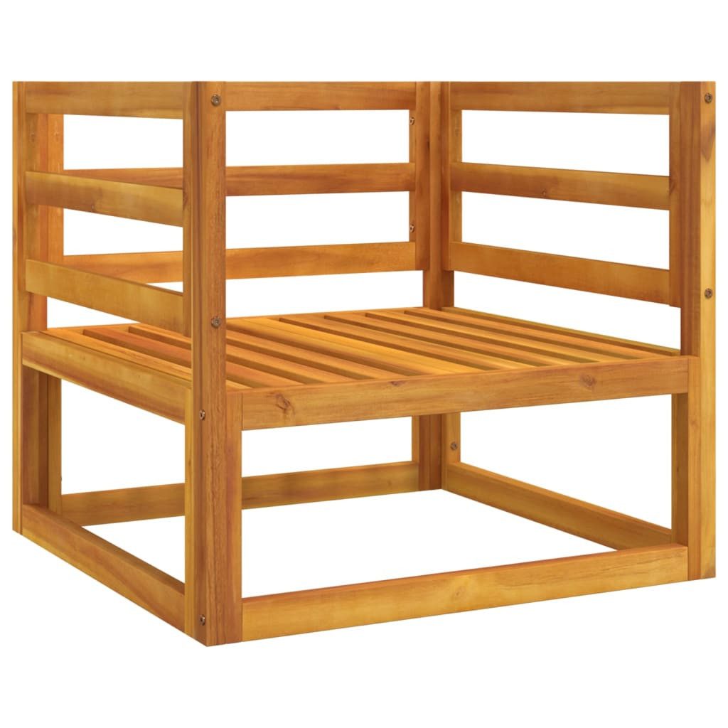 vidaXL Sofaelement Gartensessel mit Hellgrauen Kissen Massivholz (1 St)