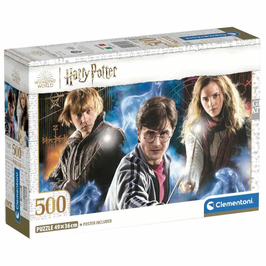 Clementoni® Puzzle Harry Potter Puzzle 500Stück, Puzzleteile