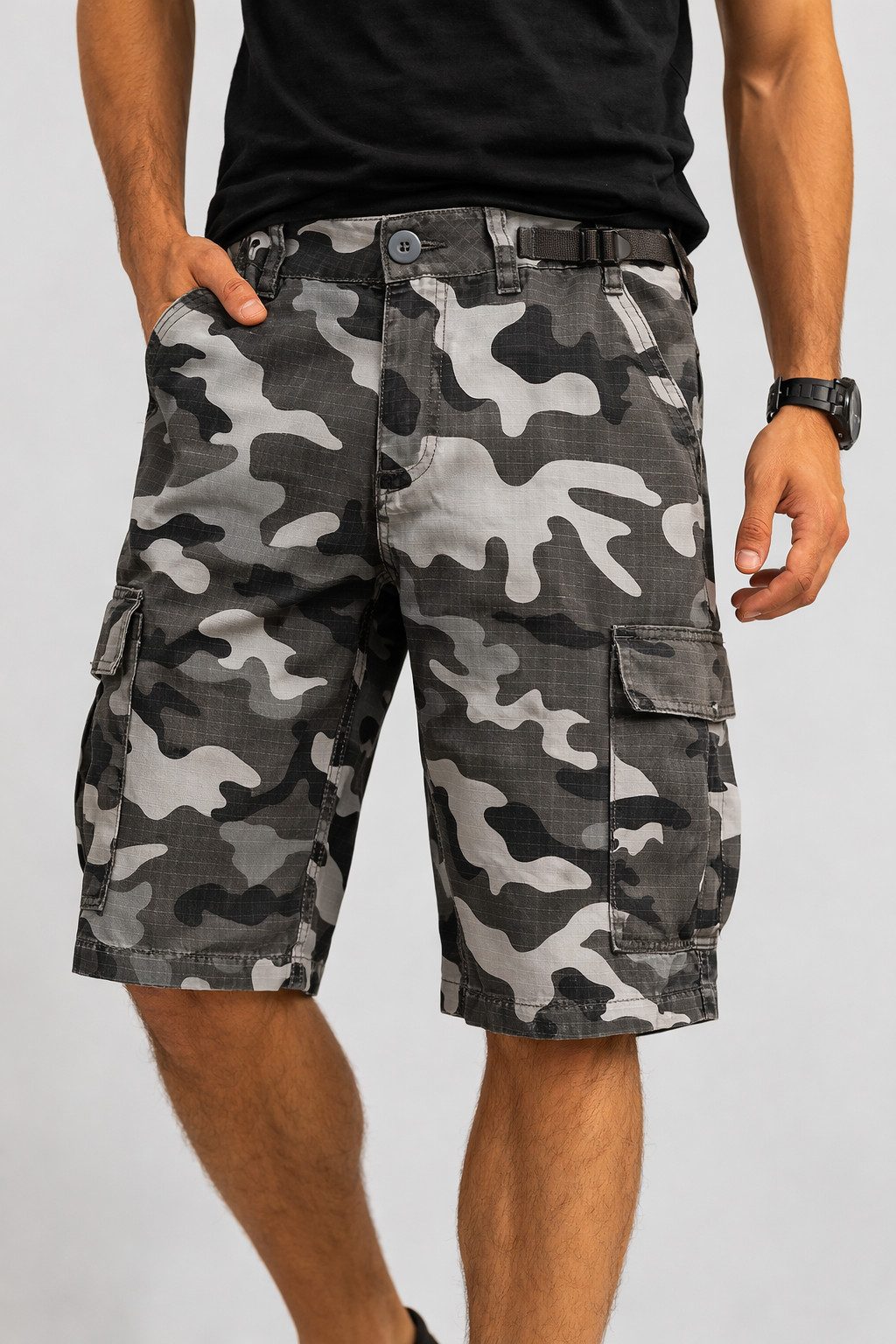Brandit Bermudas Herren Bermuda Cargo Shorts Kurze Hose Short Army BW Sommer Knielang