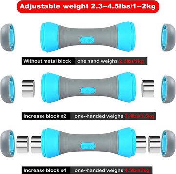 Technofit Kurzhantel Kurzhantel Gewichte für Gymnastik Gewicht bis zu 2 kg für Aerobic