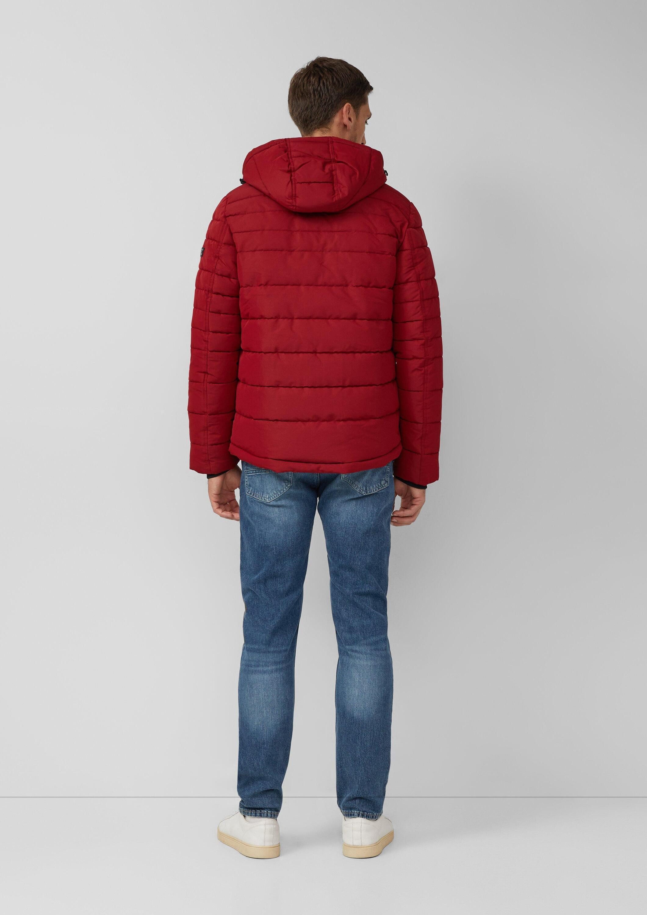 s.Oliver Winterjacke Outdoor-Jacke Sportive Puffer-Jacke mit abnehmbarer Kapuze