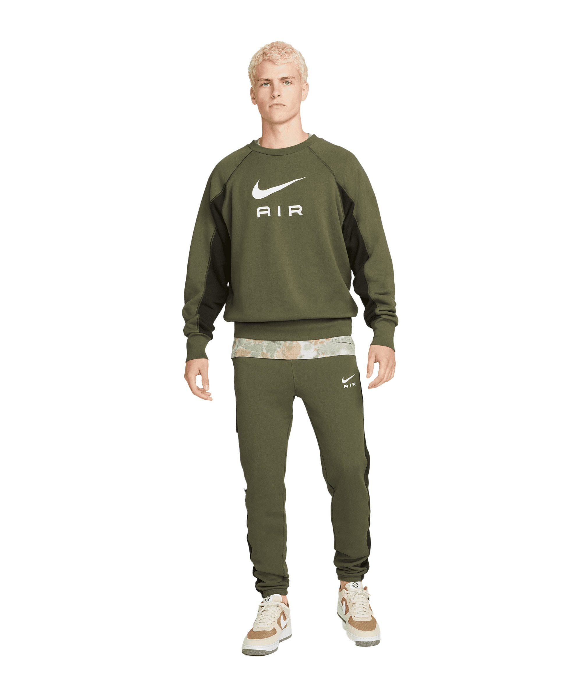 Sportswear Sweatshirt Air Crew gruengruenweiss FT Nike Sweatshirt