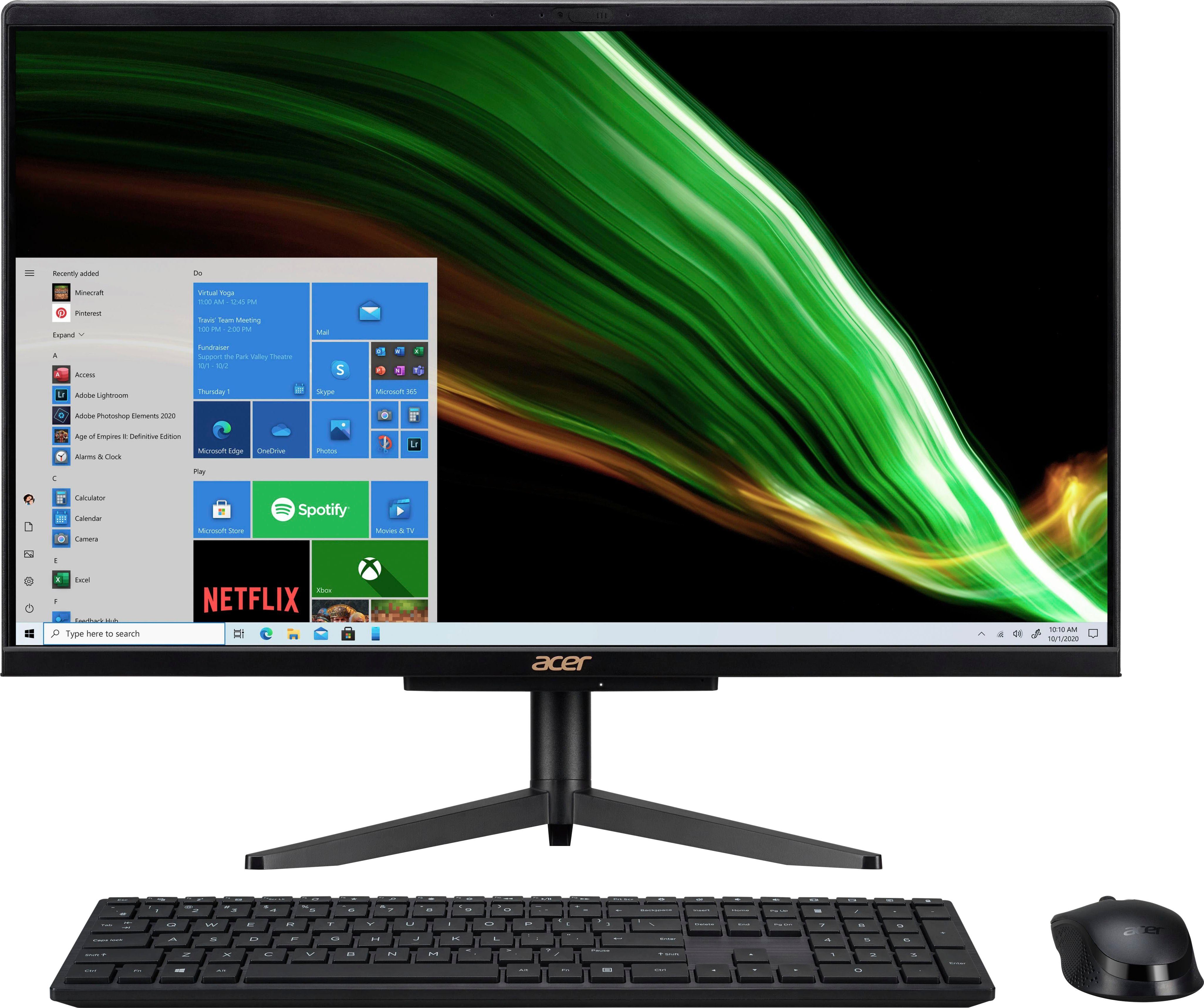 Acer Aspire C24-1600 All-in-One PC Graphics, Intel RAM, Pentium SSD, Luftkühlung) UHD GB Zoll, (23,8 512 N6005, 8 GB