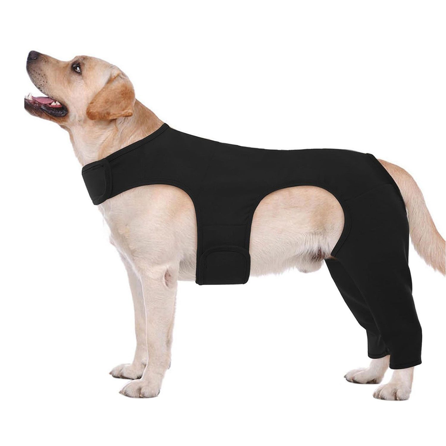 Stützbandage Doppelte Kniestütze für Hunde, Hinterbeine Knieschutz XS-2XL