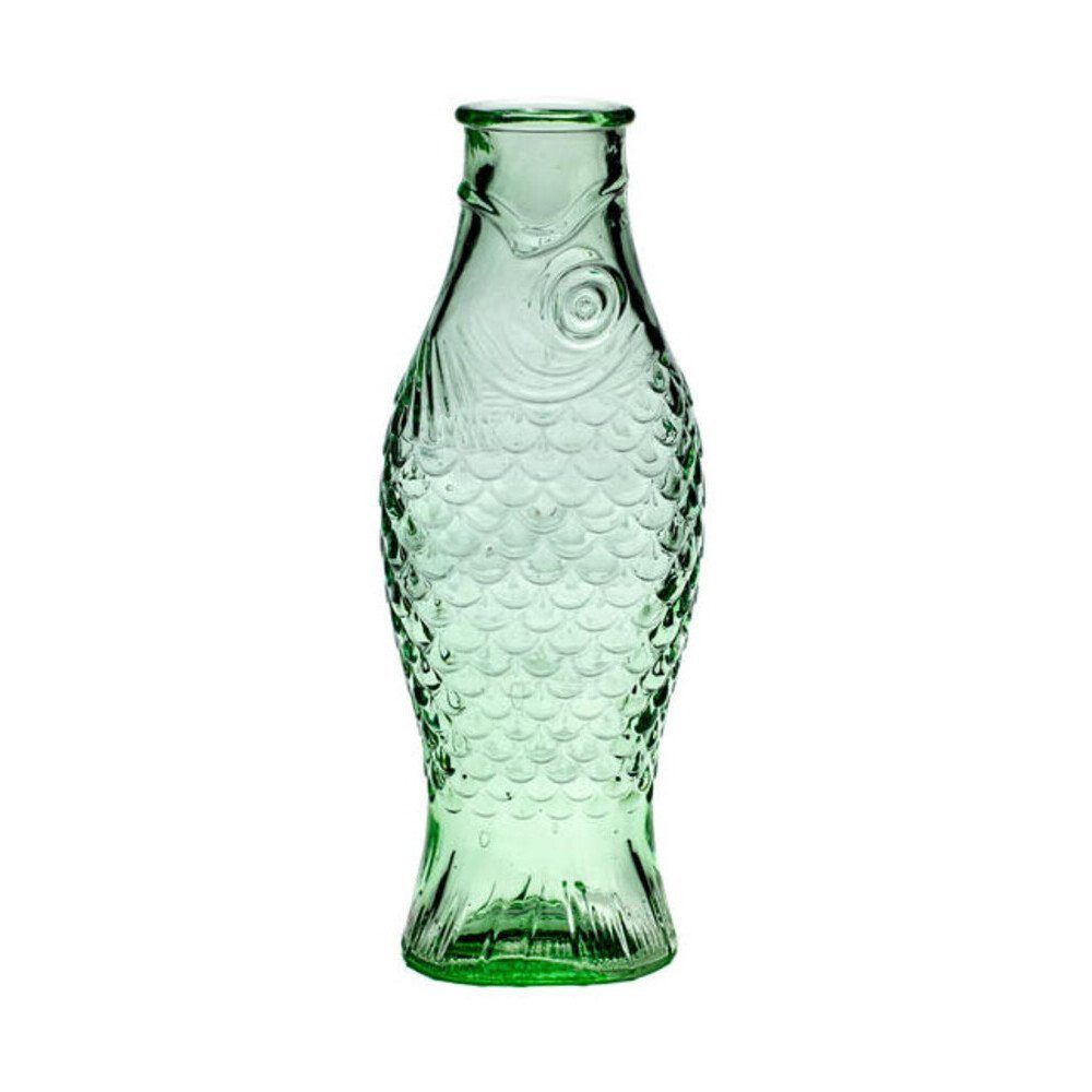 Serax Karaffe Flasche 0,85 l Fish & Fish grün, (1-tlg), Flasche, 0,85 l, Glas, grün