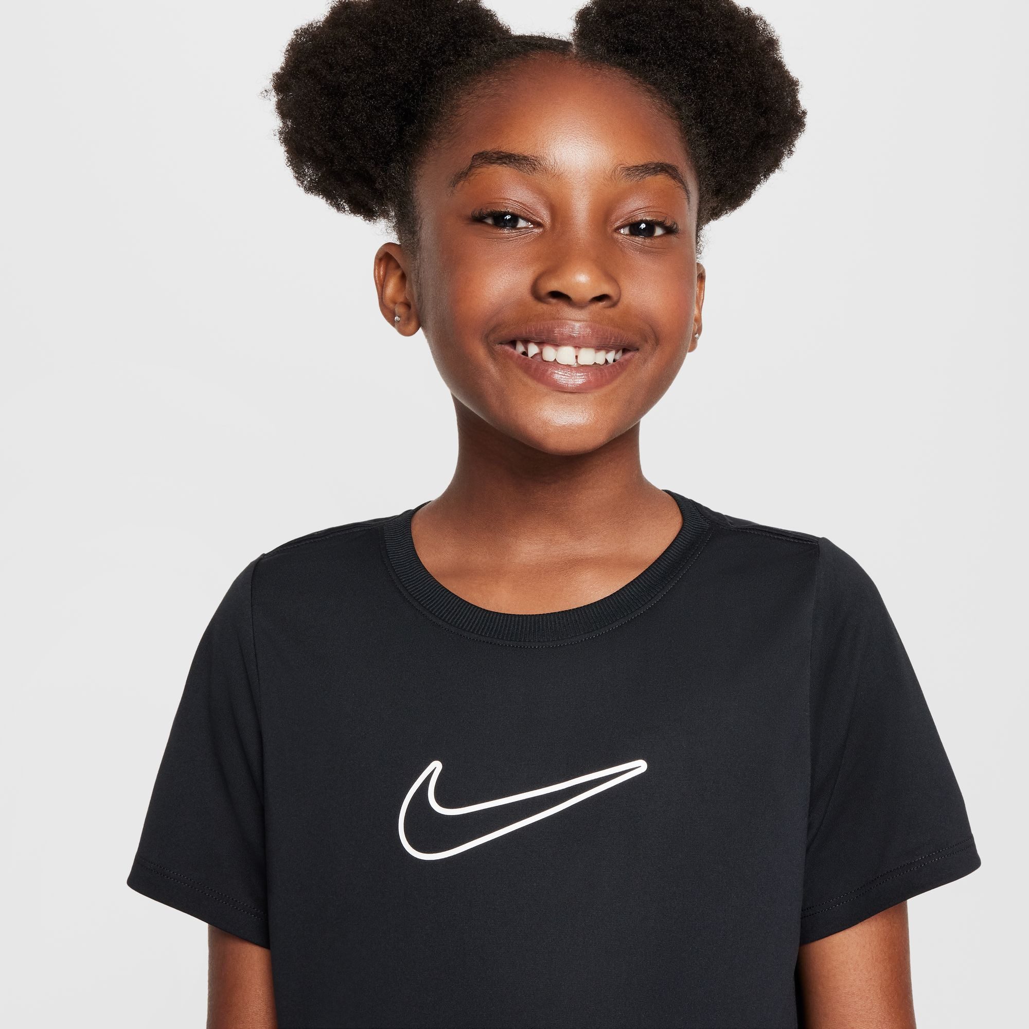 Nike Tanktop Nike One Fitted Big Kids' (Girls) Dri-FIT Short-Sleeve Top für Jugendliche, atmungsaktives Material, schnelltrocknend