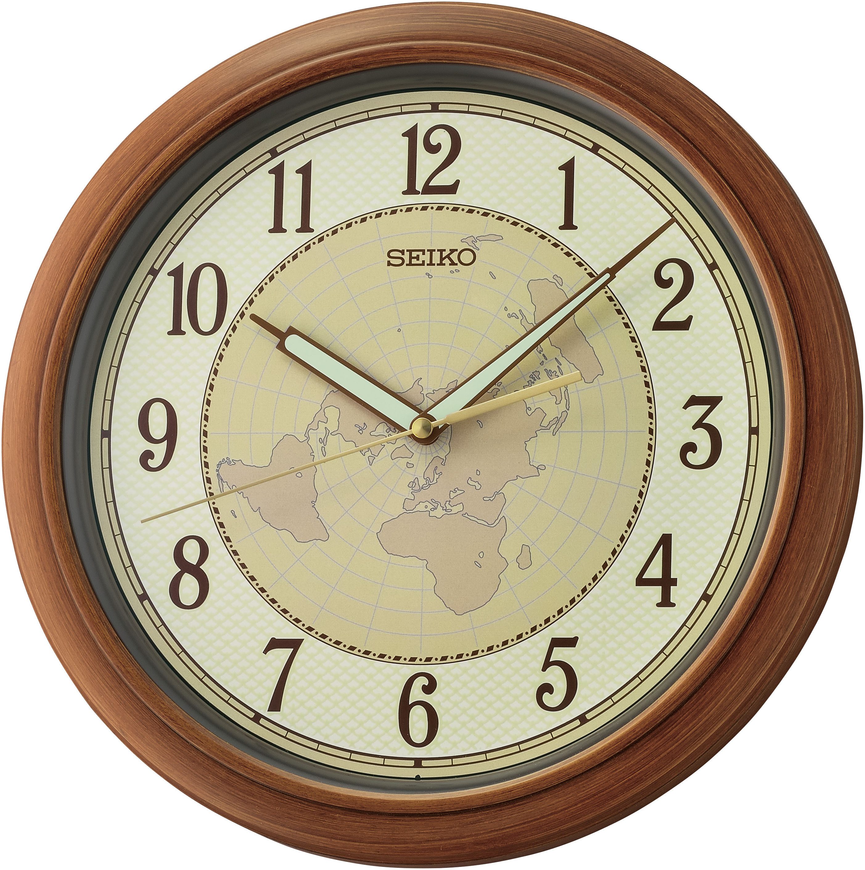 Seiko Wanduhr (Quarzuhr,Leuchtzeiger,ideal als Geschenk,Wohnzimmer,Esszimmer,Flur)