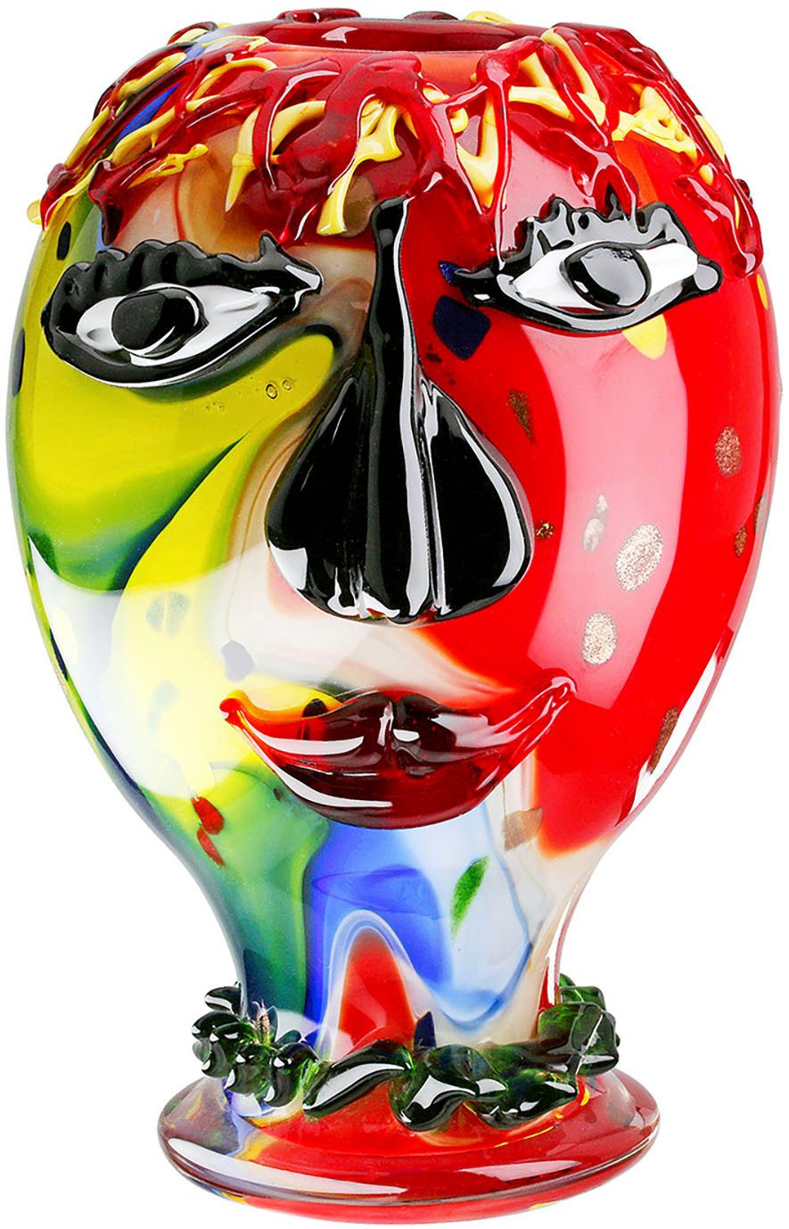 Casablanca by Gilde Tischvase Gesichtsvaseb Andrew, mehrfarbig H.29 cm (1 St)