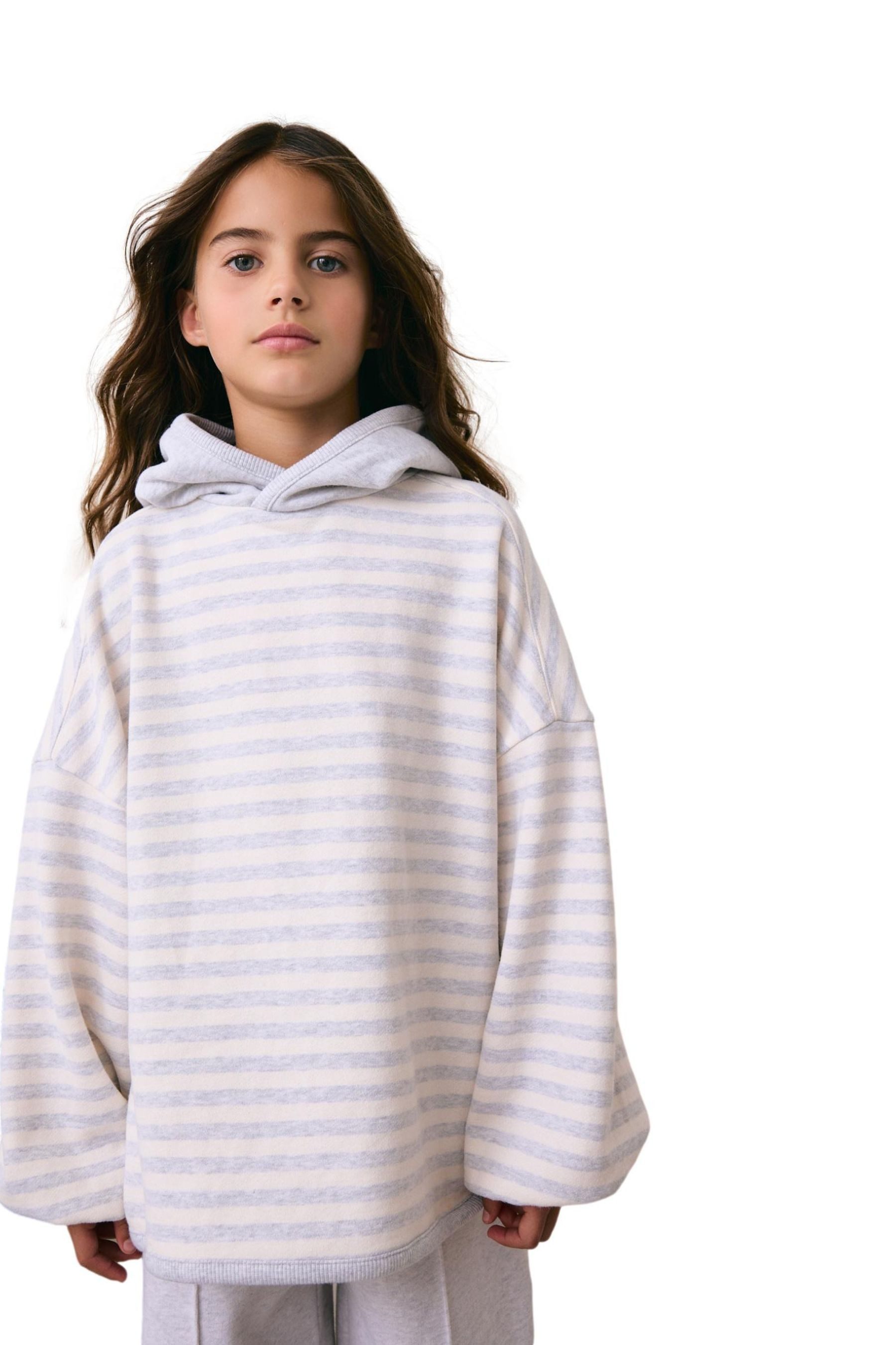 Next Kapuzenpullover Gestreiftes Kapuzensweatshirt (1-tlg)