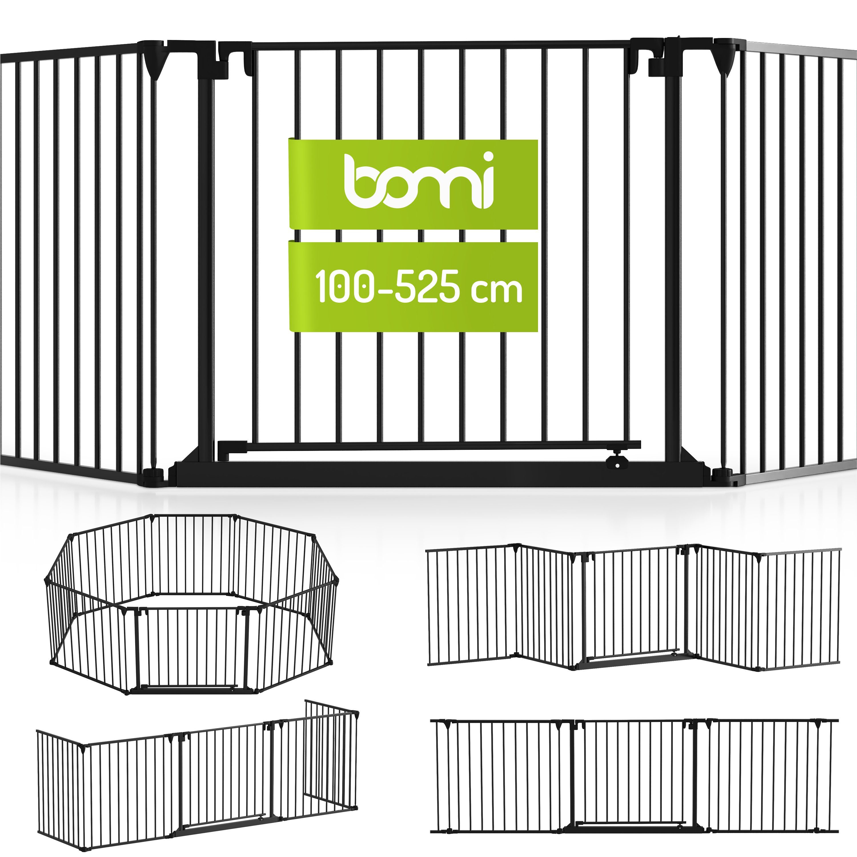 BOMI Türschutzgitter Absperrgitter Milo 100–525 cm, Raumtrenner, Laufstall günstig online kaufen