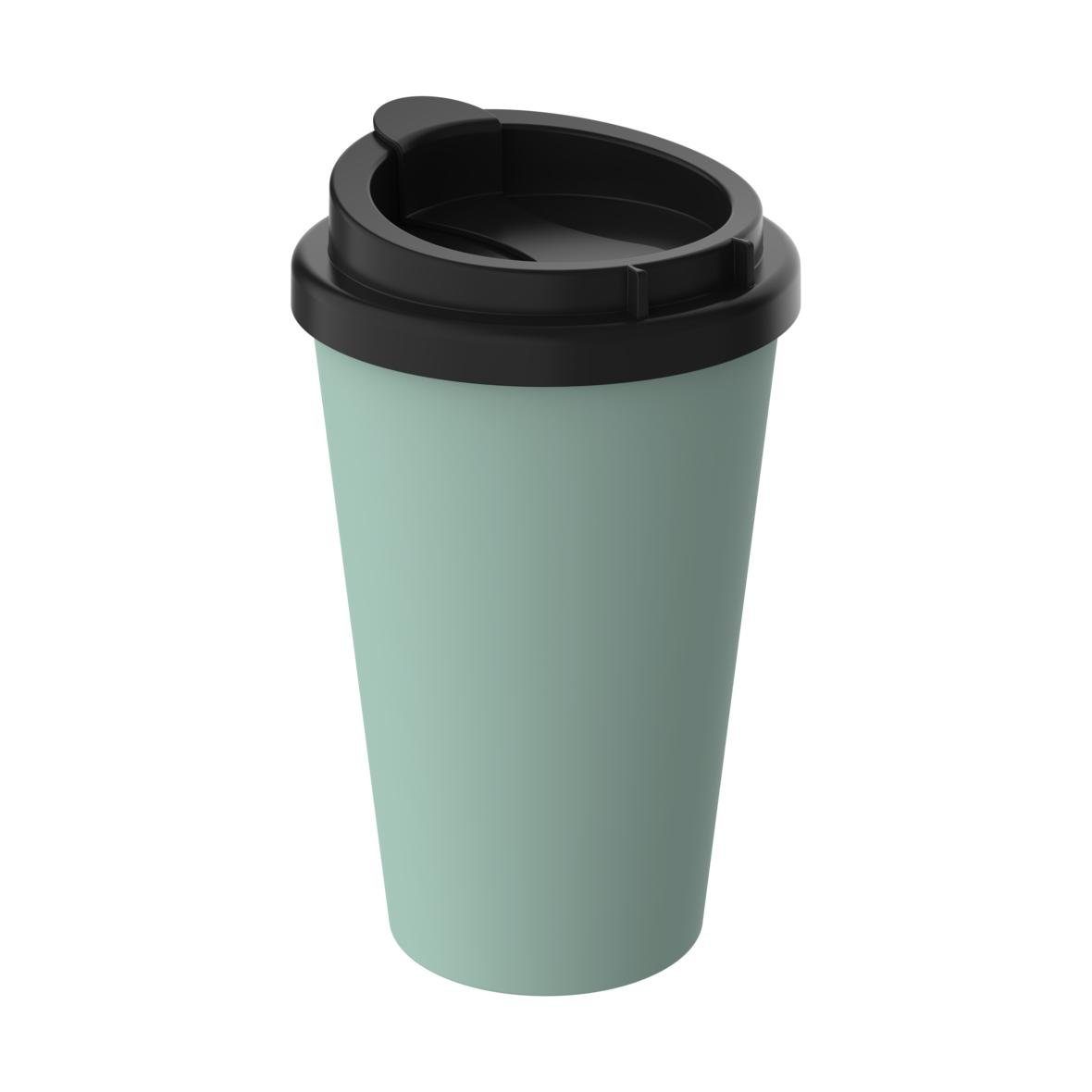 elasto Coffee-to-go-Becher 350 ml Kaffeebecher To Go doppelt isolierter Becher, Made in Germany, BPA-frei, Teebecher, Coffee Mug, recycled Becher
