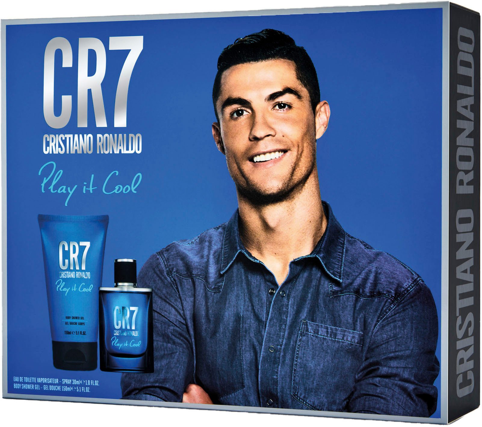 CRISTIANO RONALDO Duft-Set "Christiano Ronaldo Play it cool 30ml EdT + 150ml Duschgel", 2-tlg., frischer Duft